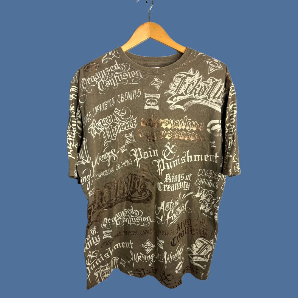 Ecko Unltd. VINTAGE Y2K Ecko Unltd T-shirt Rhino Grunge Graffiti Crew Men's XL Brown Blue 2046 Shirt T-Shirt Graphic 90s Mens Grunge N/A Size US XL / EU 56 / 4 - 1 Thumbnail