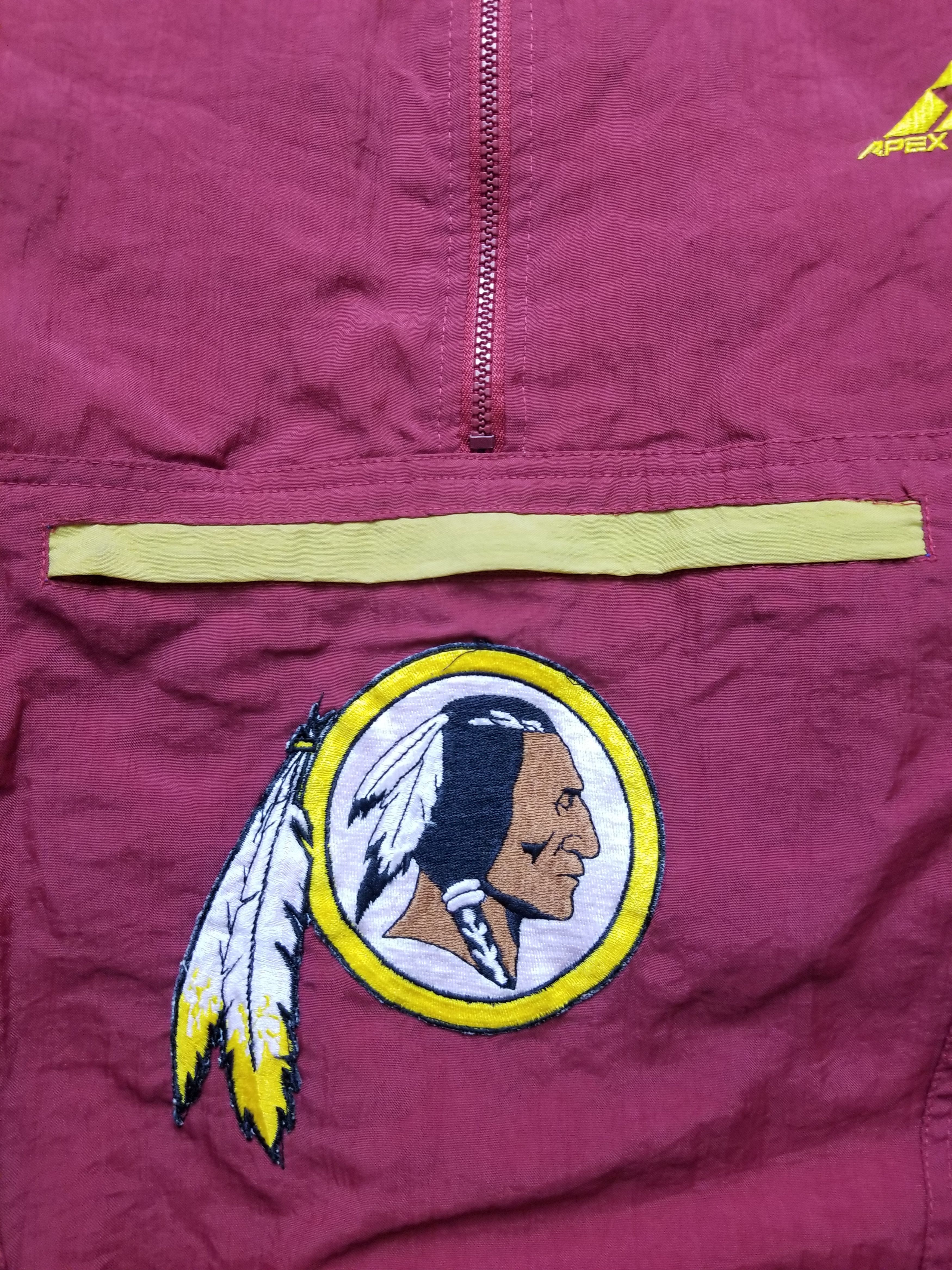 Apex Apex Washington Redskins 1/2 Zip Windbreaker Anorak Jacket Size US XL / EU 56 / 4 - 14 Thumbnail