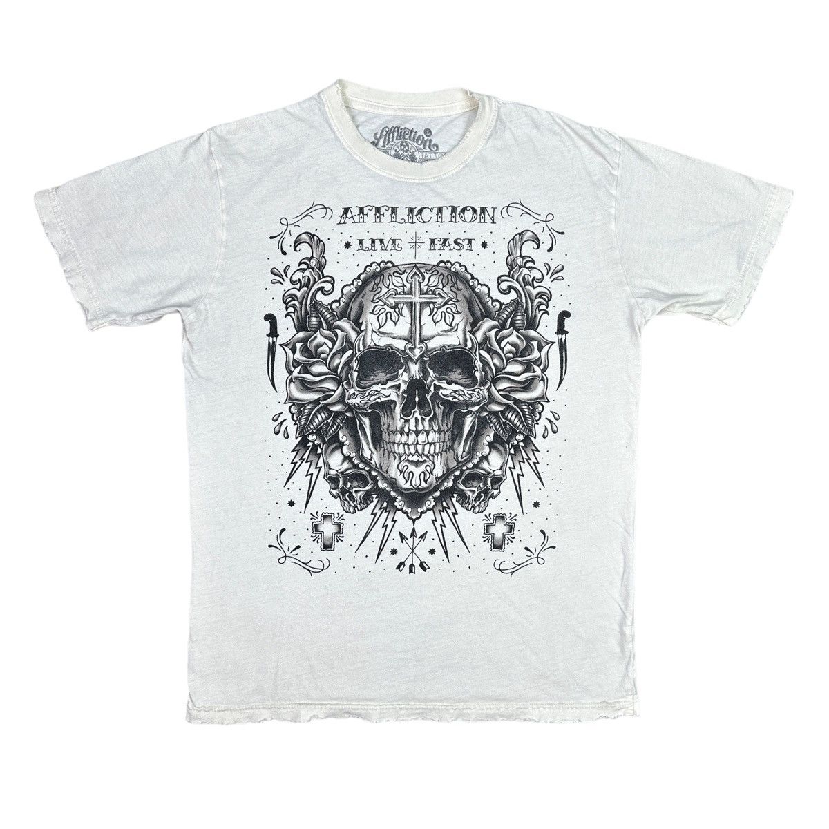 Other Affliction Inked Decompose Distressed Tee Size US L / EU 52-54 / 3 - 1 Thumbnail