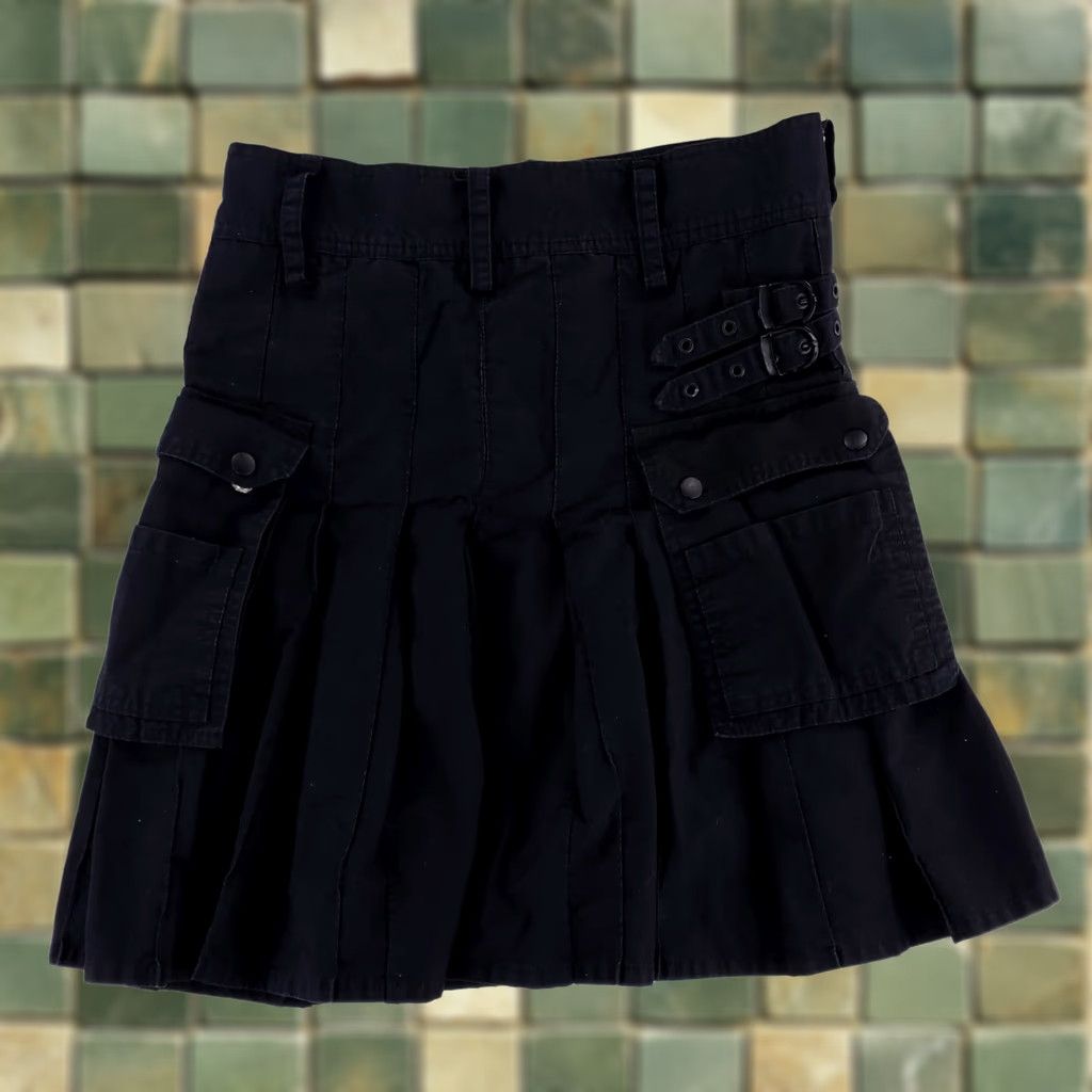 Vintage VINTAGE Scottish Highlands Utility Kilt Cargo Pocket Black Mens 34 (33 Actual) Mens Size ONE SIZE - 1 Thumbnail