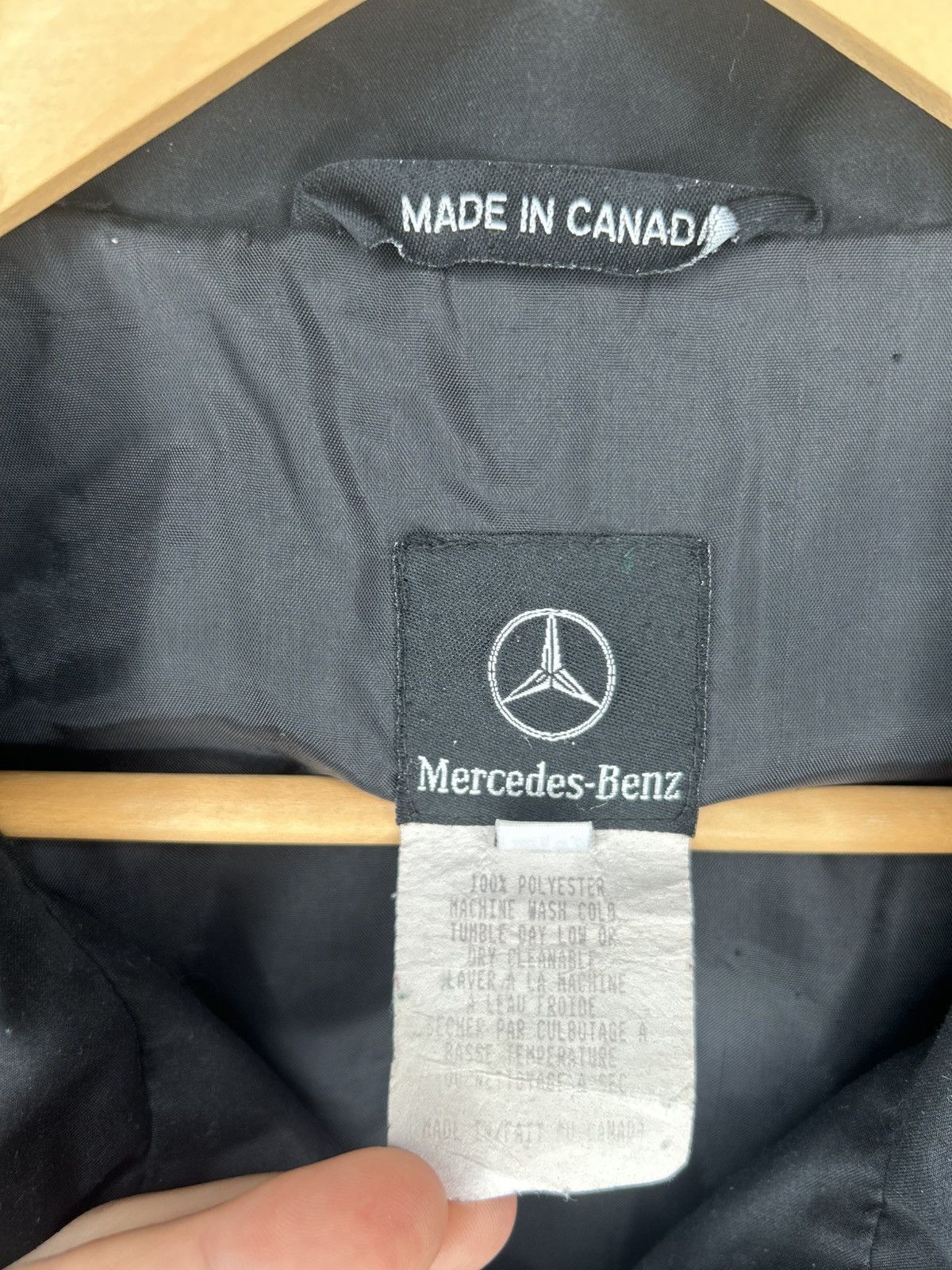 Mercedes-Benz Vintage 90s Mercedes Benz Zip Up Jacket Size US L / EU 52-54 / 3 - 7 Thumbnail