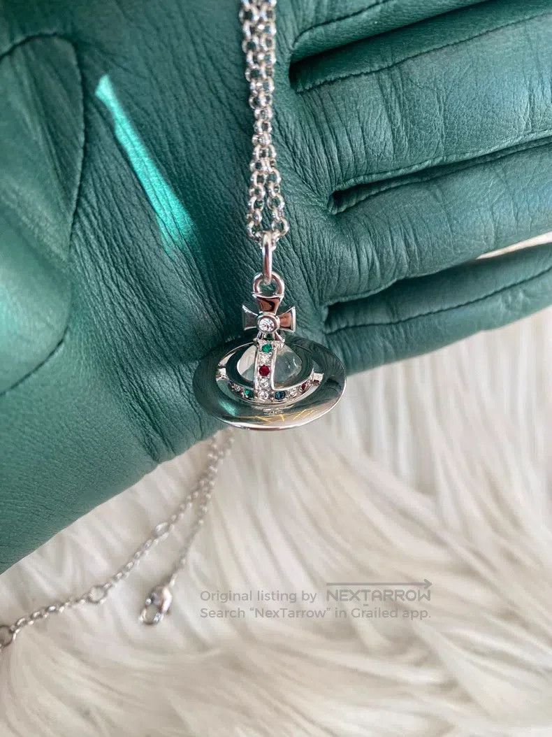 Vivienne Westwood Vivienne Westwood Medium silver orb necklace Size ONE SIZE - 1 Thumbnail
