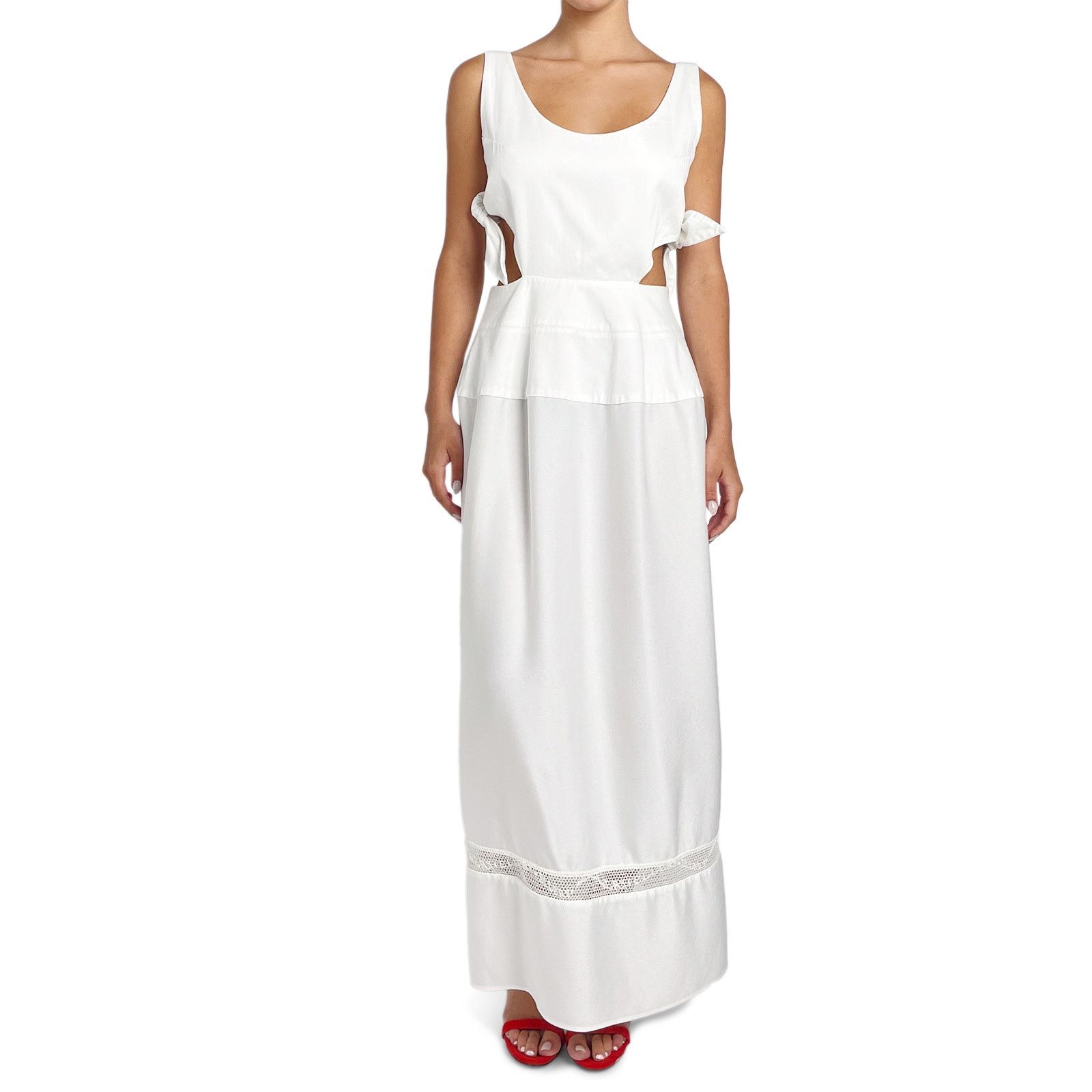 ELLERY White Cut Out Dress Size M / US 6-8 / IT 42-44 - 1 Thumbnail