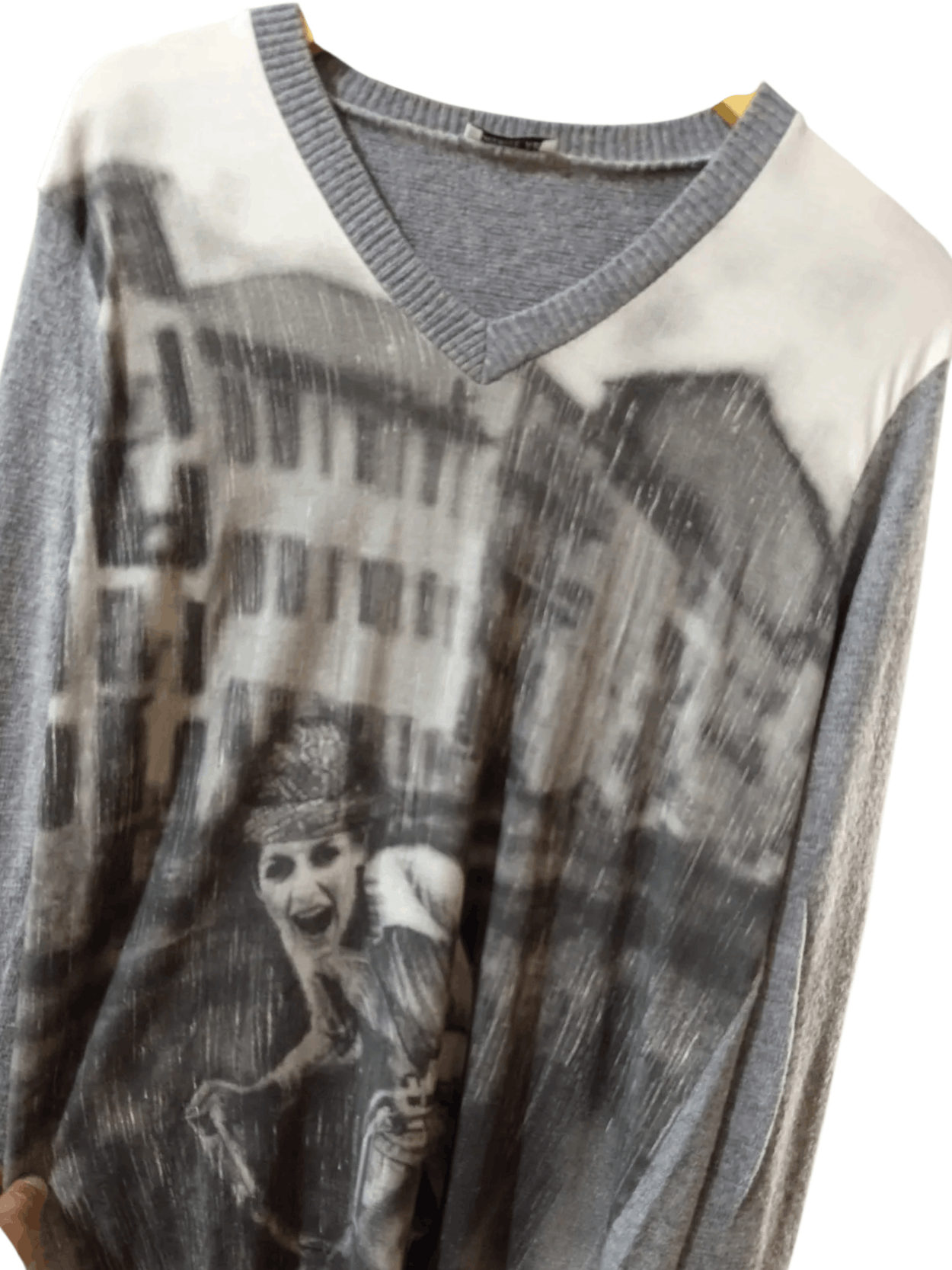 Other Maurice Abot Art Print Knit V-Neck Sweater Size US M / EU 48-50 / 2 - 3 Thumbnail
