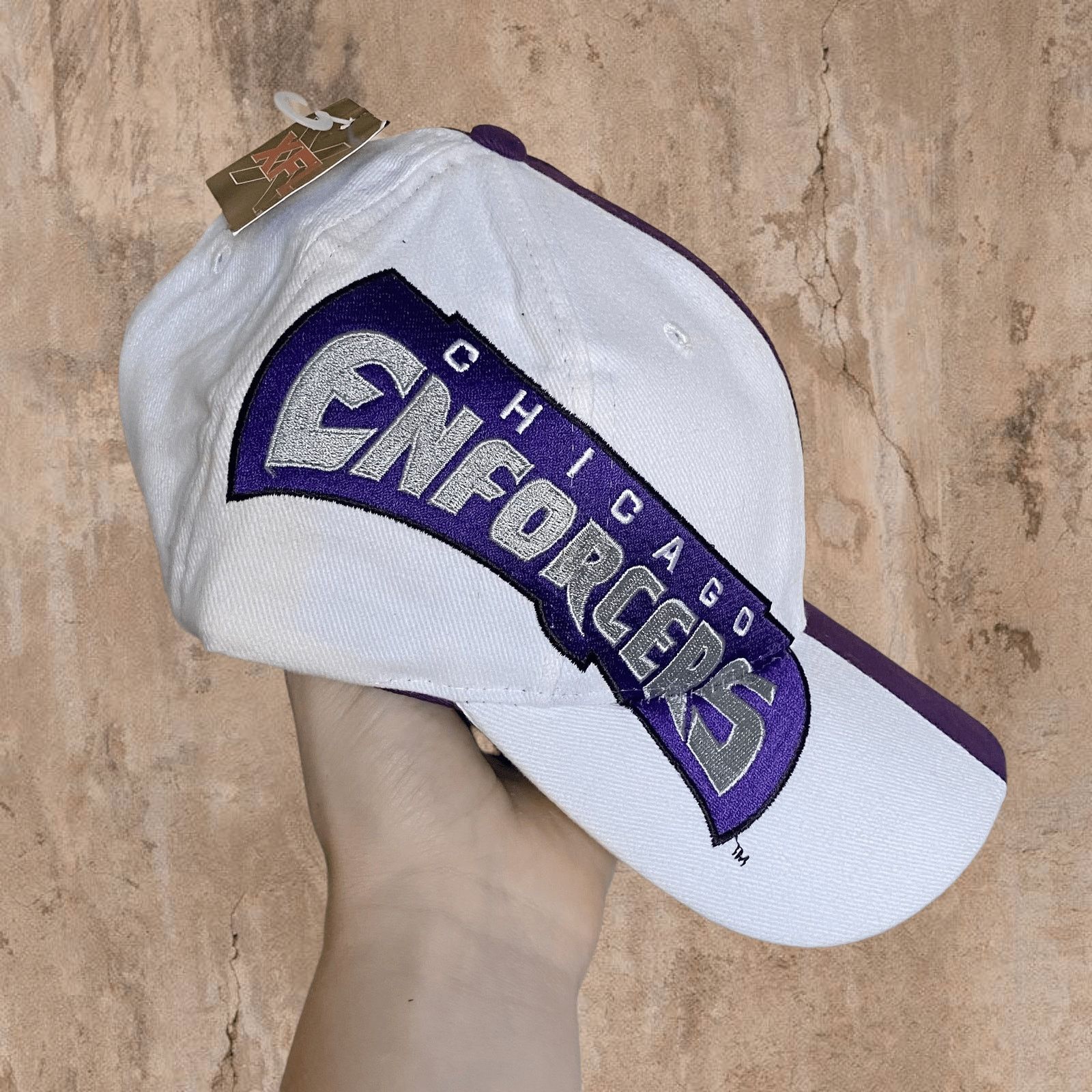 Vintage Vintage Y2K Chicago Enforcers Hat OSFA Split Drew Pearson Size ONE SIZE - 4 Thumbnail