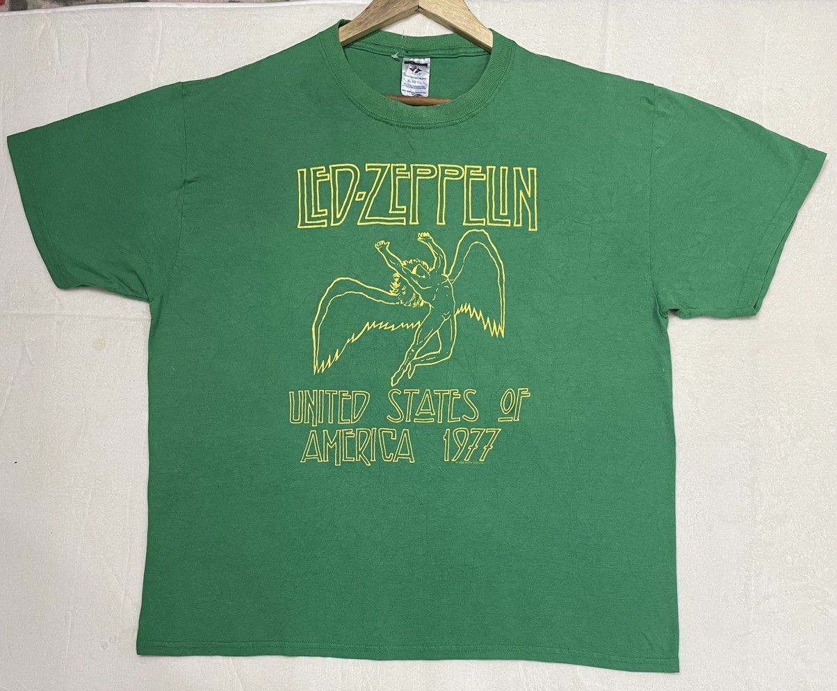 Band Tees × Led Zeppelin × Vintage VINTAGE LED ZEPPELIN ROCK BAND TEE TSHIRT Size US XL / EU 56 / 4 - 1 Thumbnail