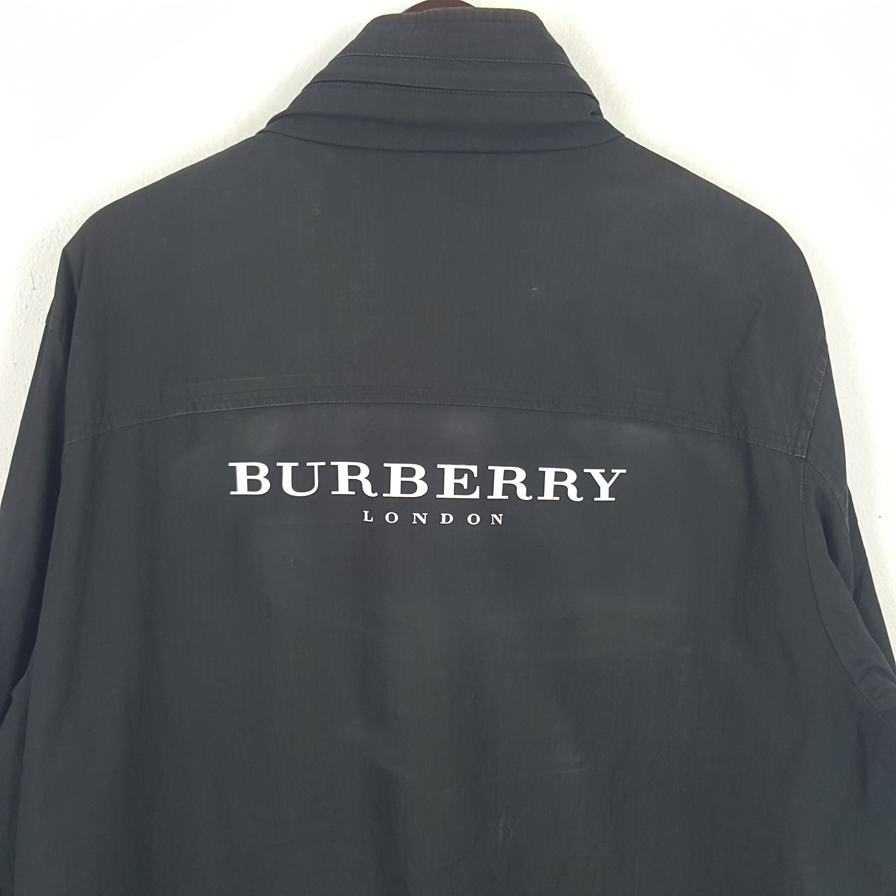 Burberry × Vintage Vintage Burberry London Custom Art Spellout Long Jacket Size US L / EU 52-54 / 3 - 2 Thumbnail