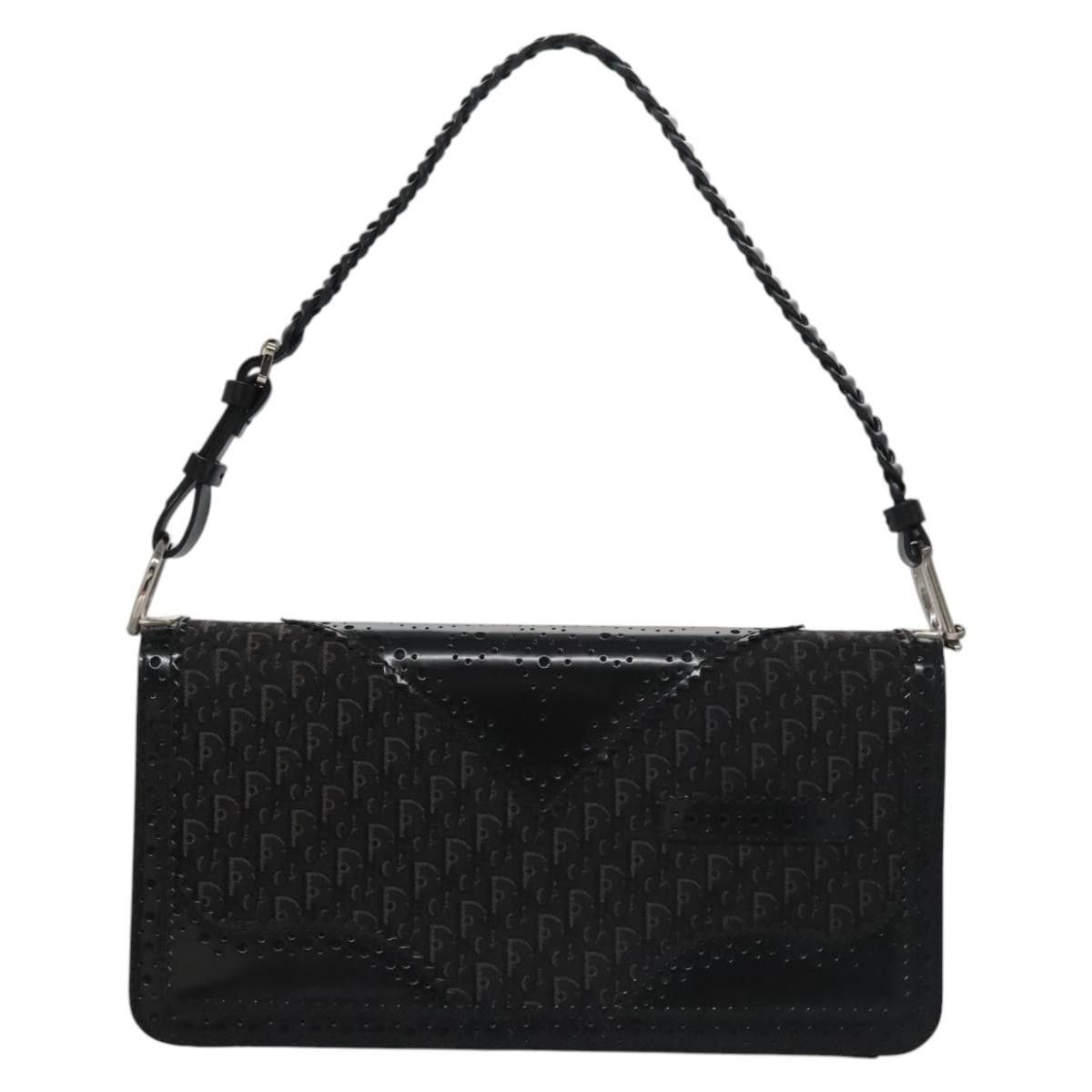 Dior Trotter Black Canvas Shoulder Bag (Pre-Owned) Size ONE SIZE - 1 Thumbnail