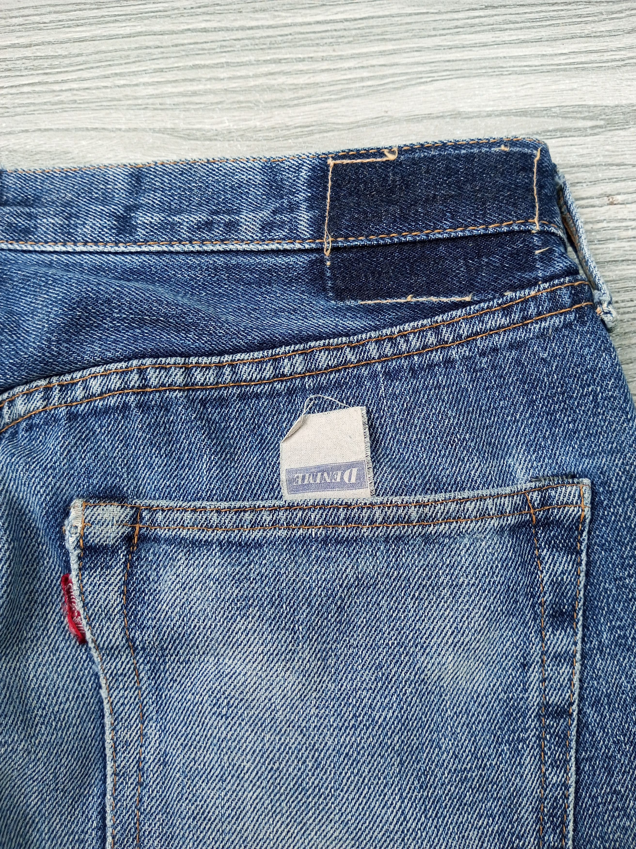 Denime × Japanese Brand Vintage Denime Selvedge Japan Crazy Distress Mud Wash Size US 34 / EU 50 - 16 Thumbnail