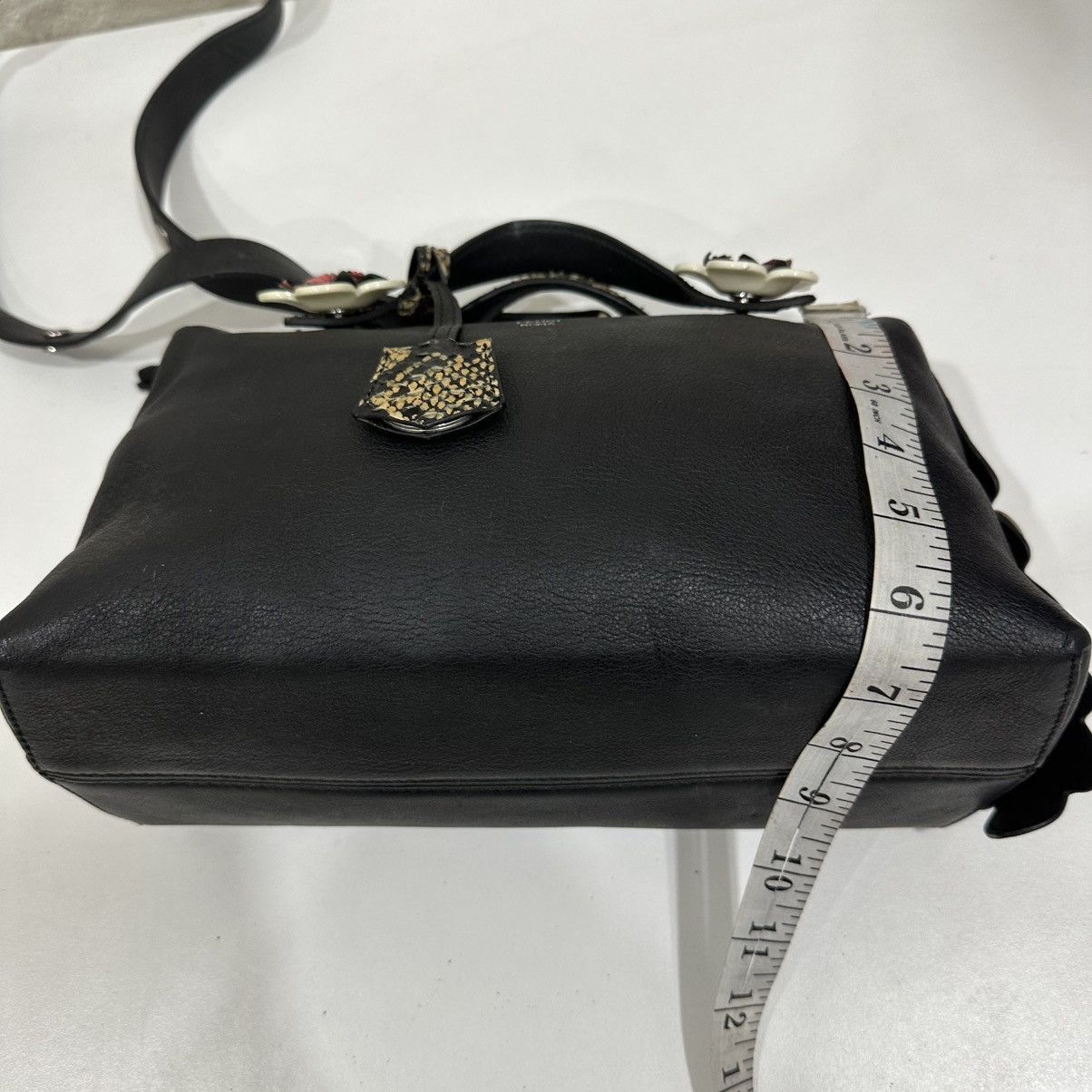 Fendi FENDI ROMA BLACK LEATHER AND PHYTON SMALL BY THE WAY SATCHEL Size ONE SIZE - 13 Thumbnail
