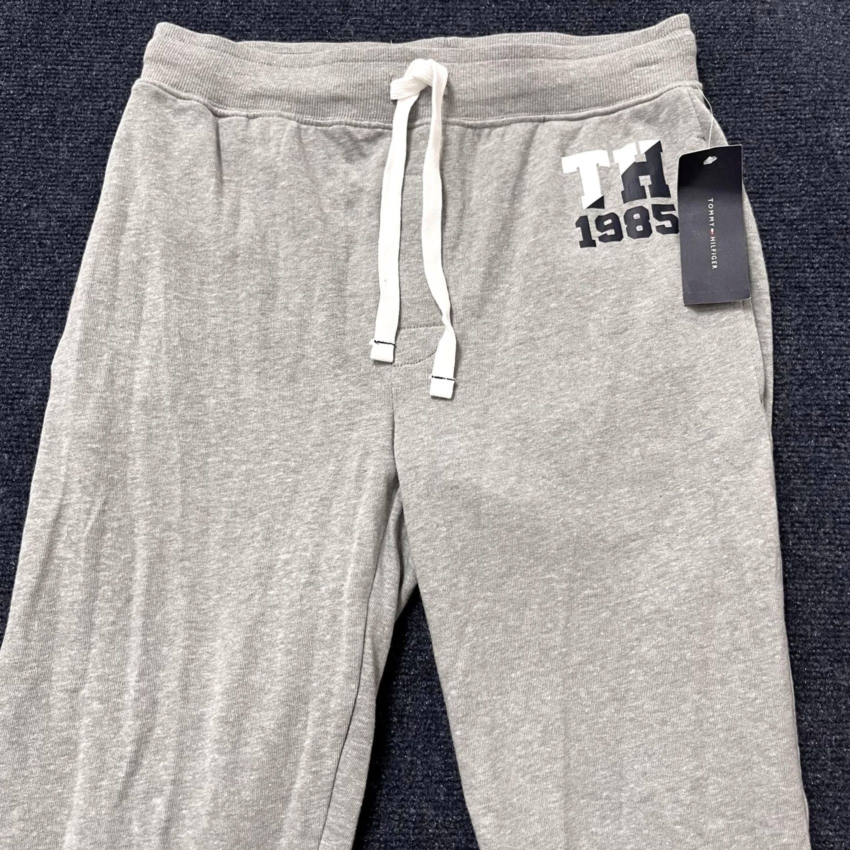Tommy Hilfiger Tommy Hilfiger Pajama Pants Mens Small Gray Heather Jersey Lounge Drawstring TH 1985 Size US S / EU 44-46 / 1 - 2 Thumbnail