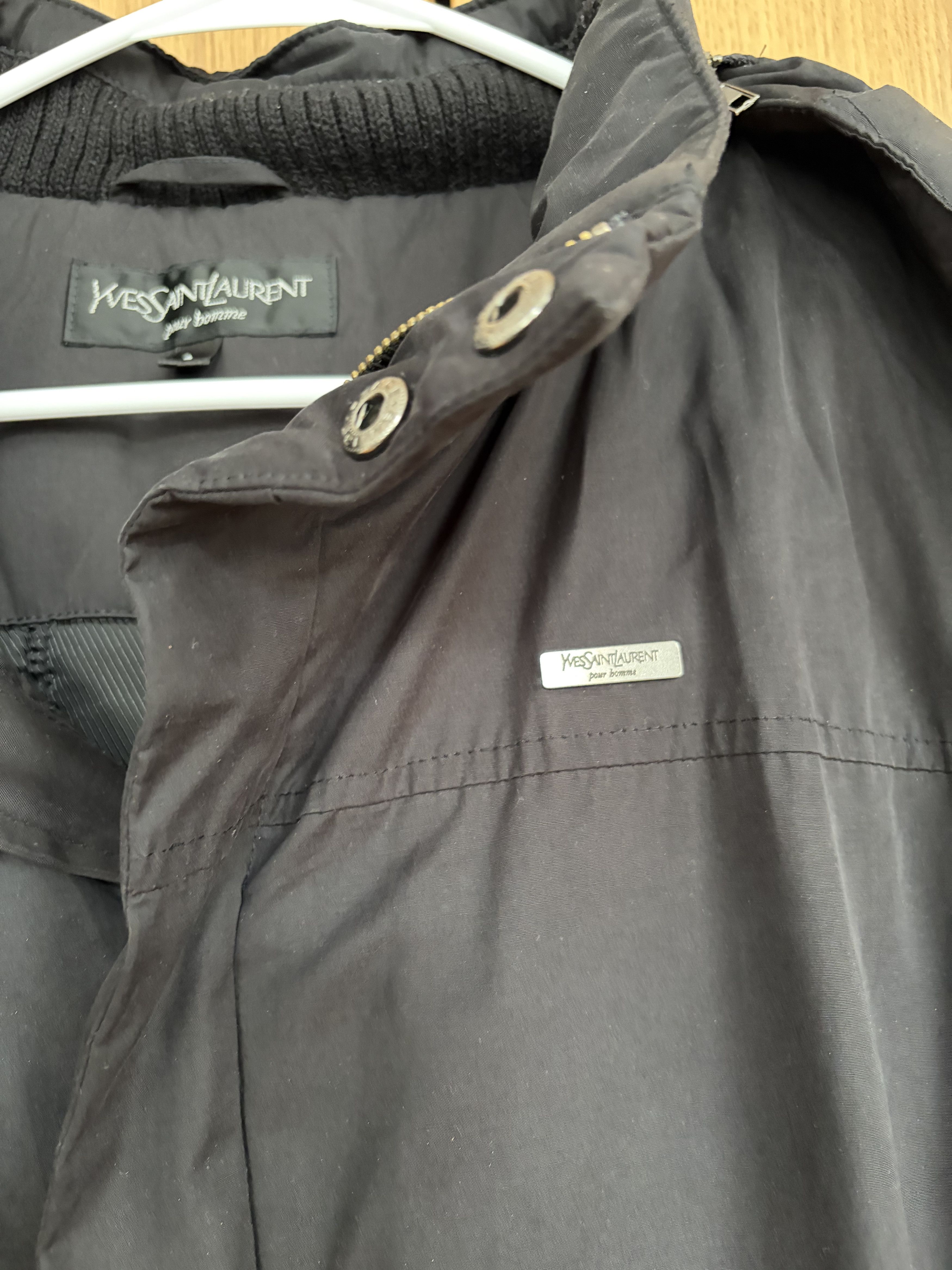 Yves Saint Laurent Yves Saint Laurent Hooded Jacket / Parka – Black – Size L Size US L / EU 52-54 / 3 - 1 Thumbnail