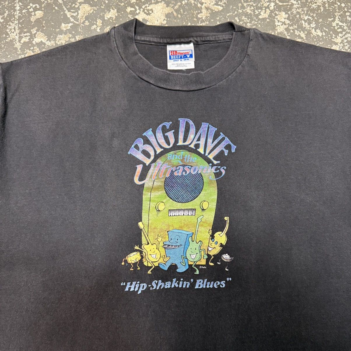 Other Vintage Big Dave And The Ultrasonics Hip Shaking Blues Tshir Size US XL / EU 56 / 4 - 8 Thumbnail