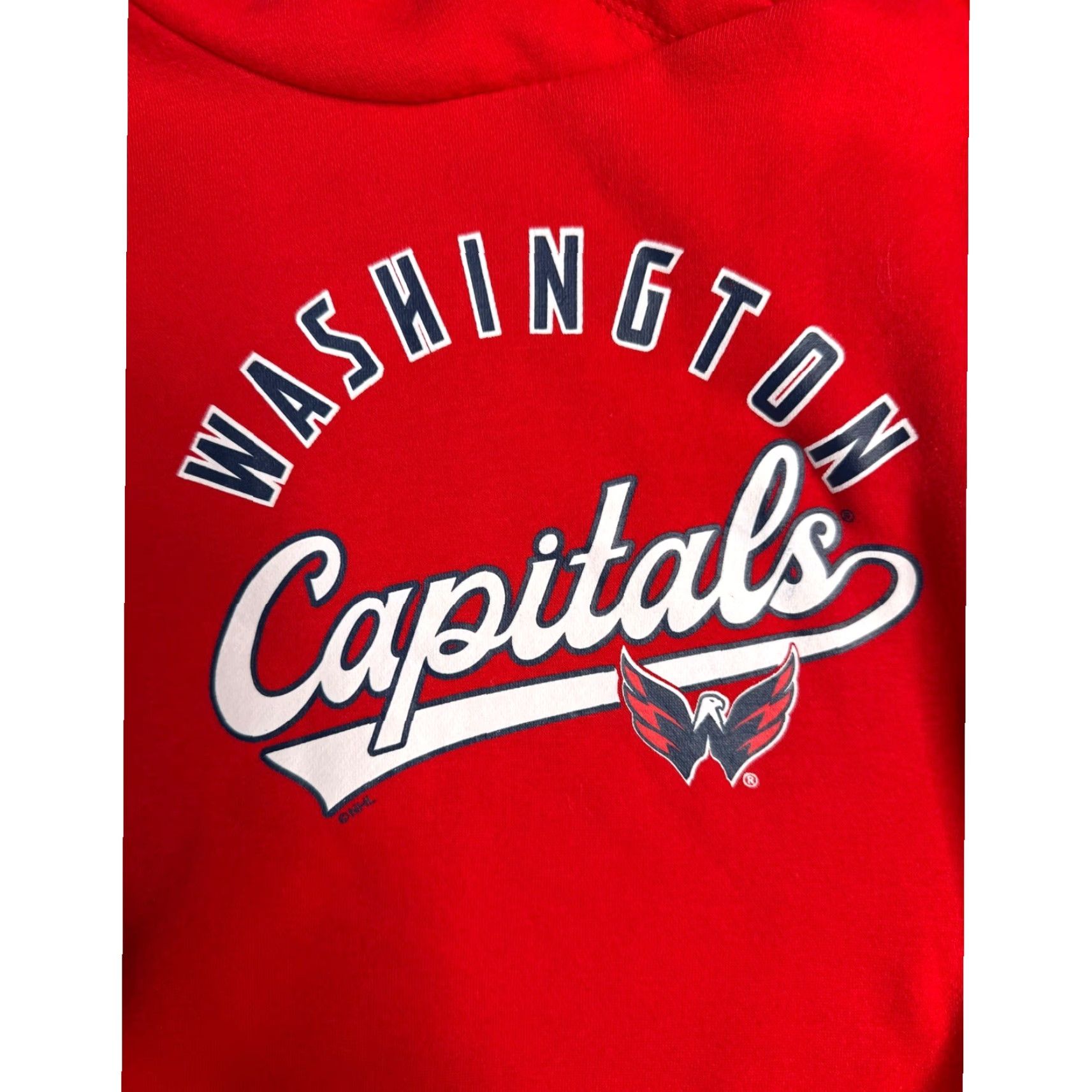 Vintage VINTAGE Washington Capitals Fanatics Hoodie Womens Medium Red Blue Pullover Size M / US 6-8 / IT 42-44 - 2 Thumbnail
