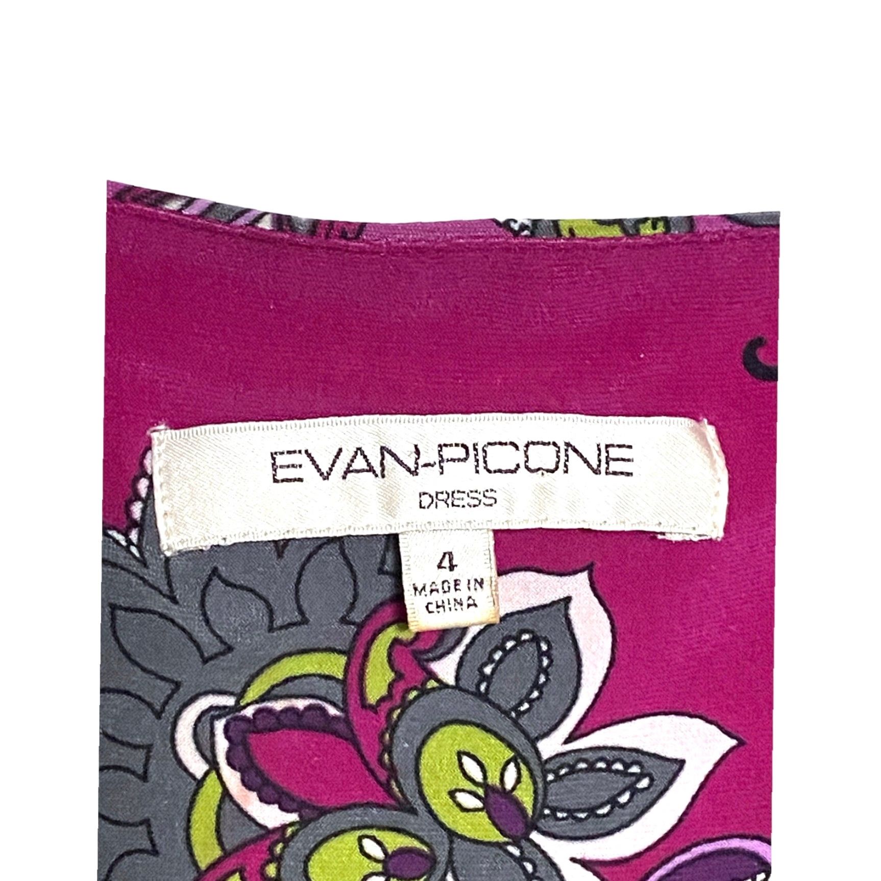 Evan Picone VINTAGE Evan Picone Paisley Purple Dress Midi Womens 4 Twist Front Boho Art 90s Womens Size S / US 4 / IT 40 - 6 Thumbnail