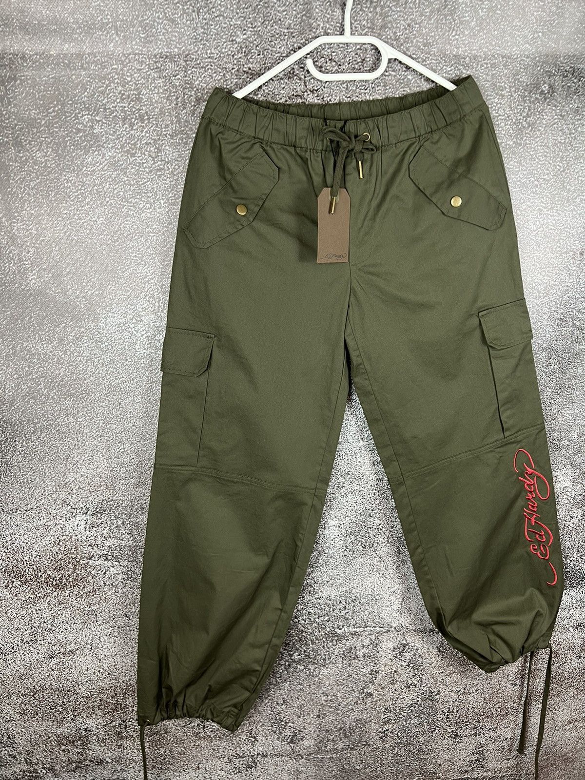 Ed Hardy New‼️ Ed Hardy Cargo pants embroidered logo Christian Audiger Size 28" / US 6 / IT 42 - 2 Thumbnail