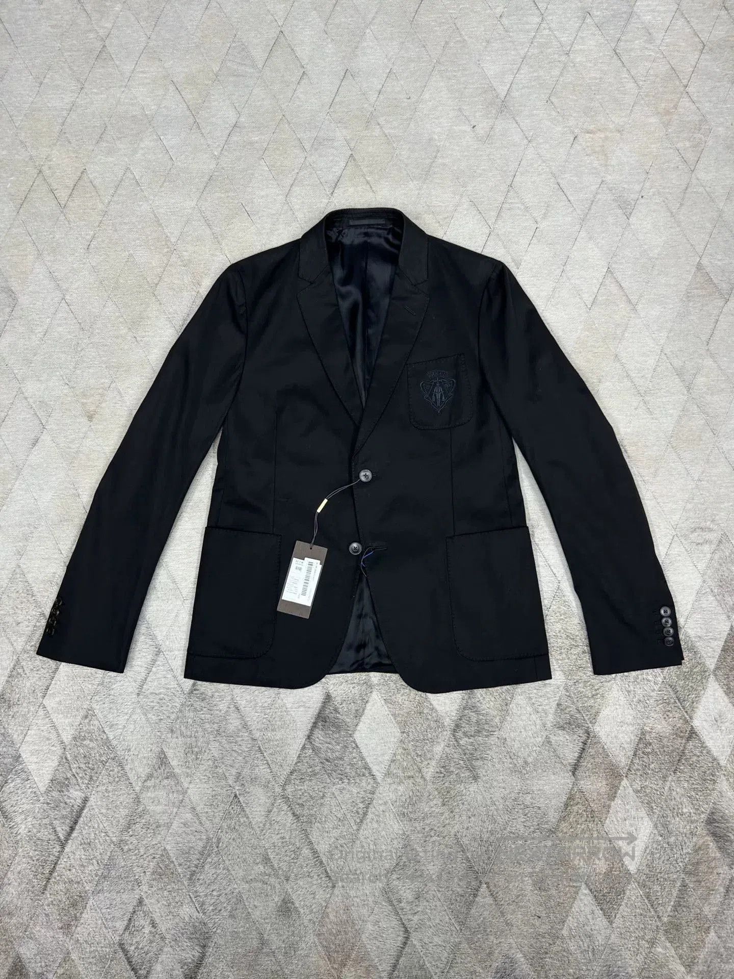 Gucci Gucci Badge Logo Embroidered Blazer. Size US S / EU 44-46 / 1 - 1 Thumbnail