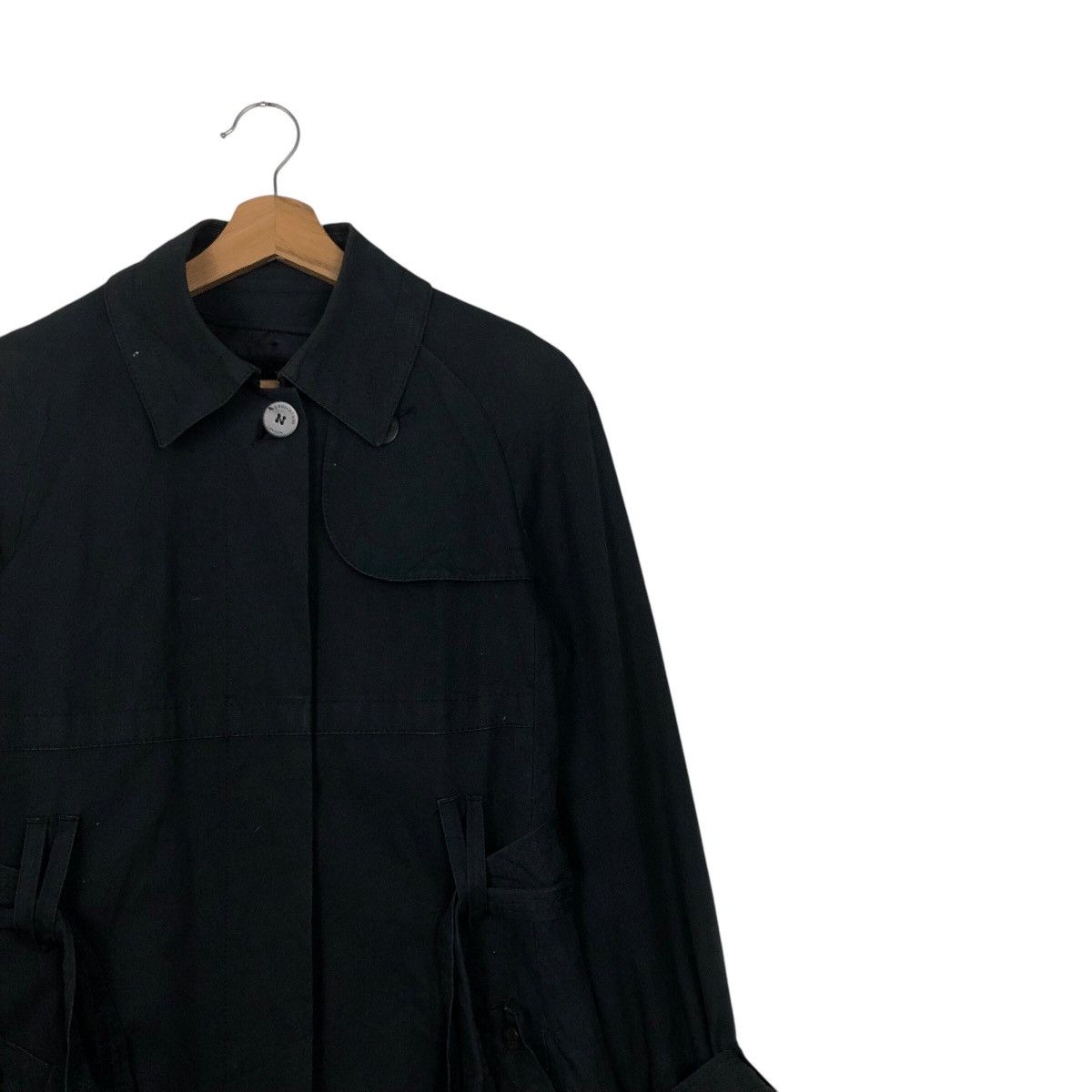 Aquascutum × Japanese Brand × Vintage 📌Rich Black- Long Jacket Trench Coat Aquascutum London Size US M / EU 48-50 / 2 - 8 Thumbnail