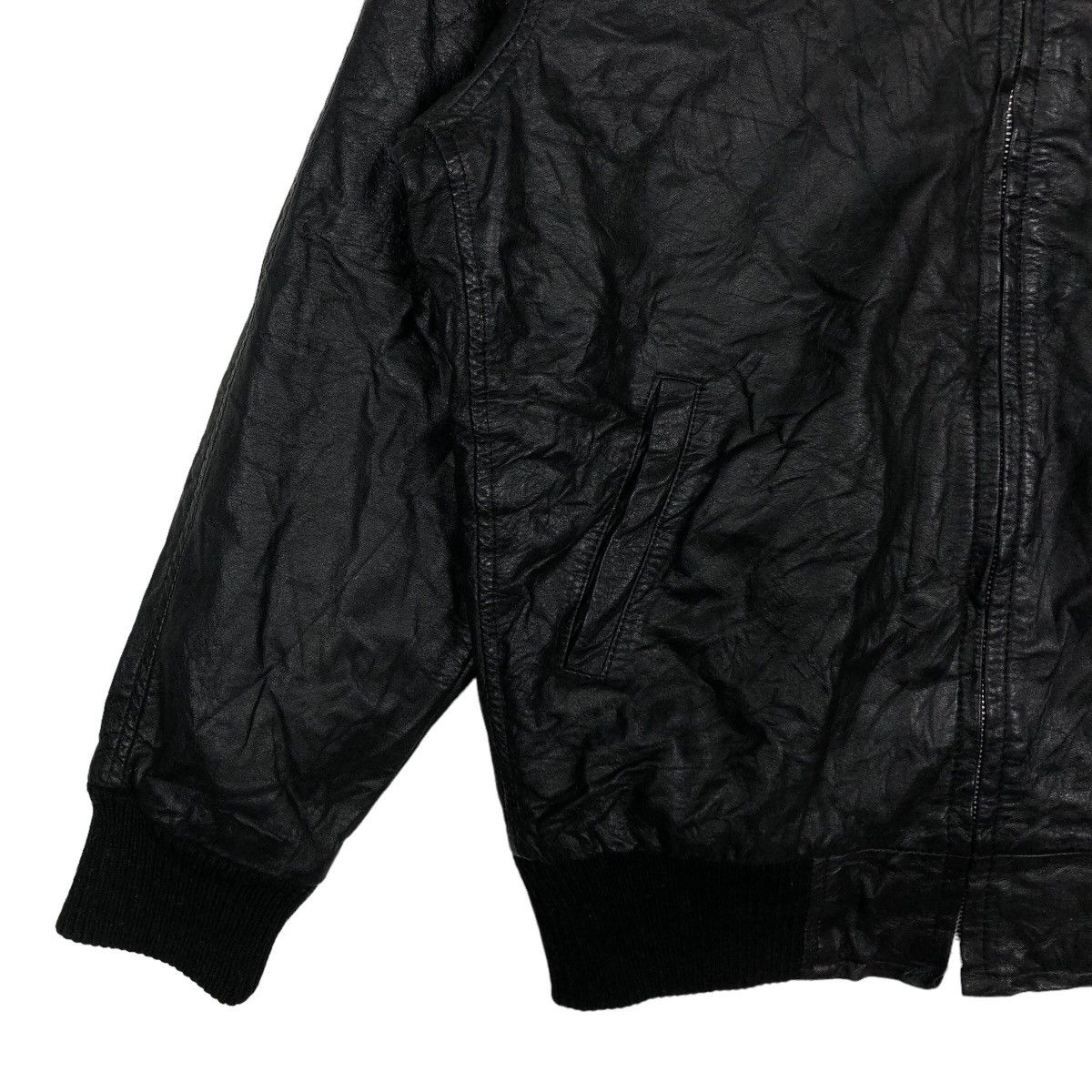 Genuine Leather 🔥90’s Maxwin Vintage Bomber Leather Jacket Issey Miyake Size US L / EU 52-54 / 3 - 3 Thumbnail