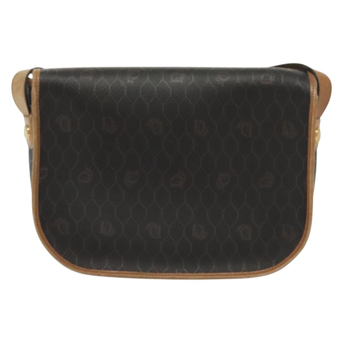 Dior DIOR Honeycomb Canvas Shoulder Bag Pvc Black Gold Size ONE SIZE - 3 Thumbnail
