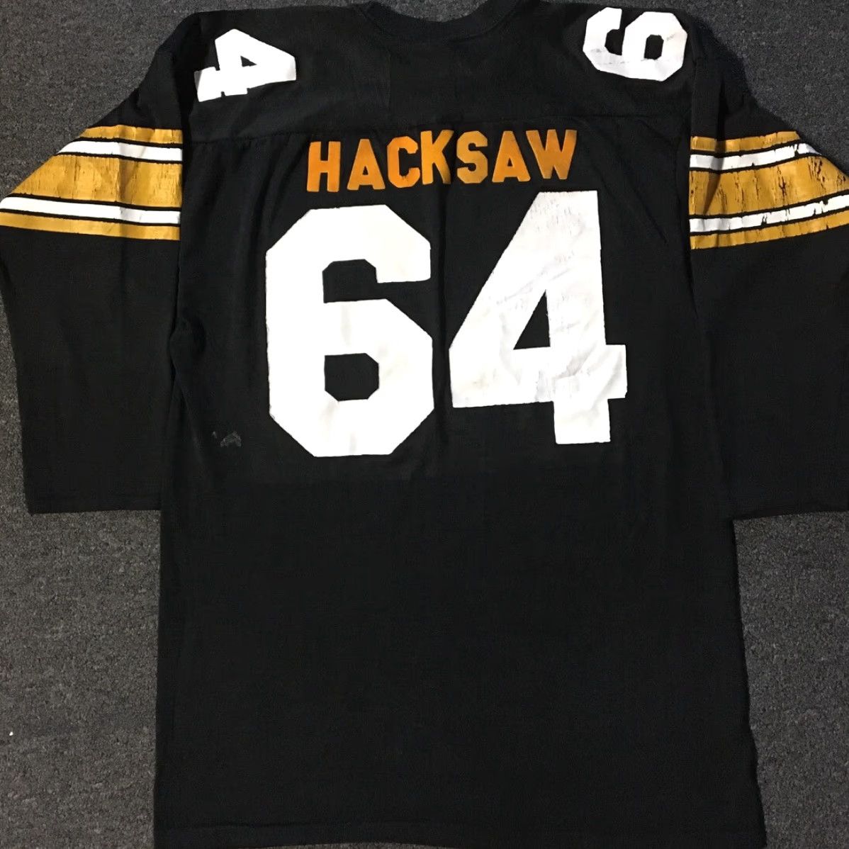 Mason's VINTAGE 60s Jack Reynolds #64 Game Worn Football Jersey L USA Rams 49ers 70s Jersey Men 42-44 Black Modern Athletic Sports Football Vintage Jersey Size US XL / EU 56 / 4 - 2 Thumbnail