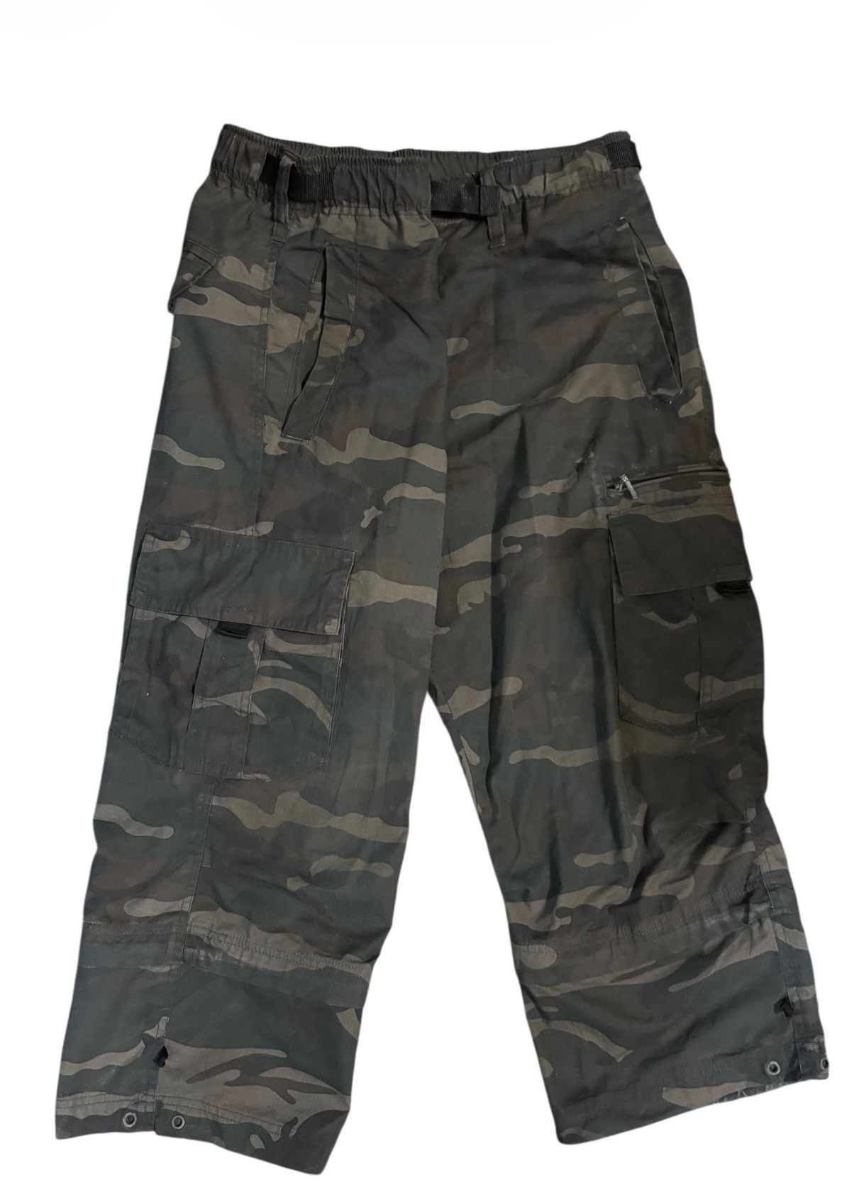 Japanese Brand PARALYSER Cargo Pants Camouflage ARMY Vintage Size US 33 - 3 Thumbnail