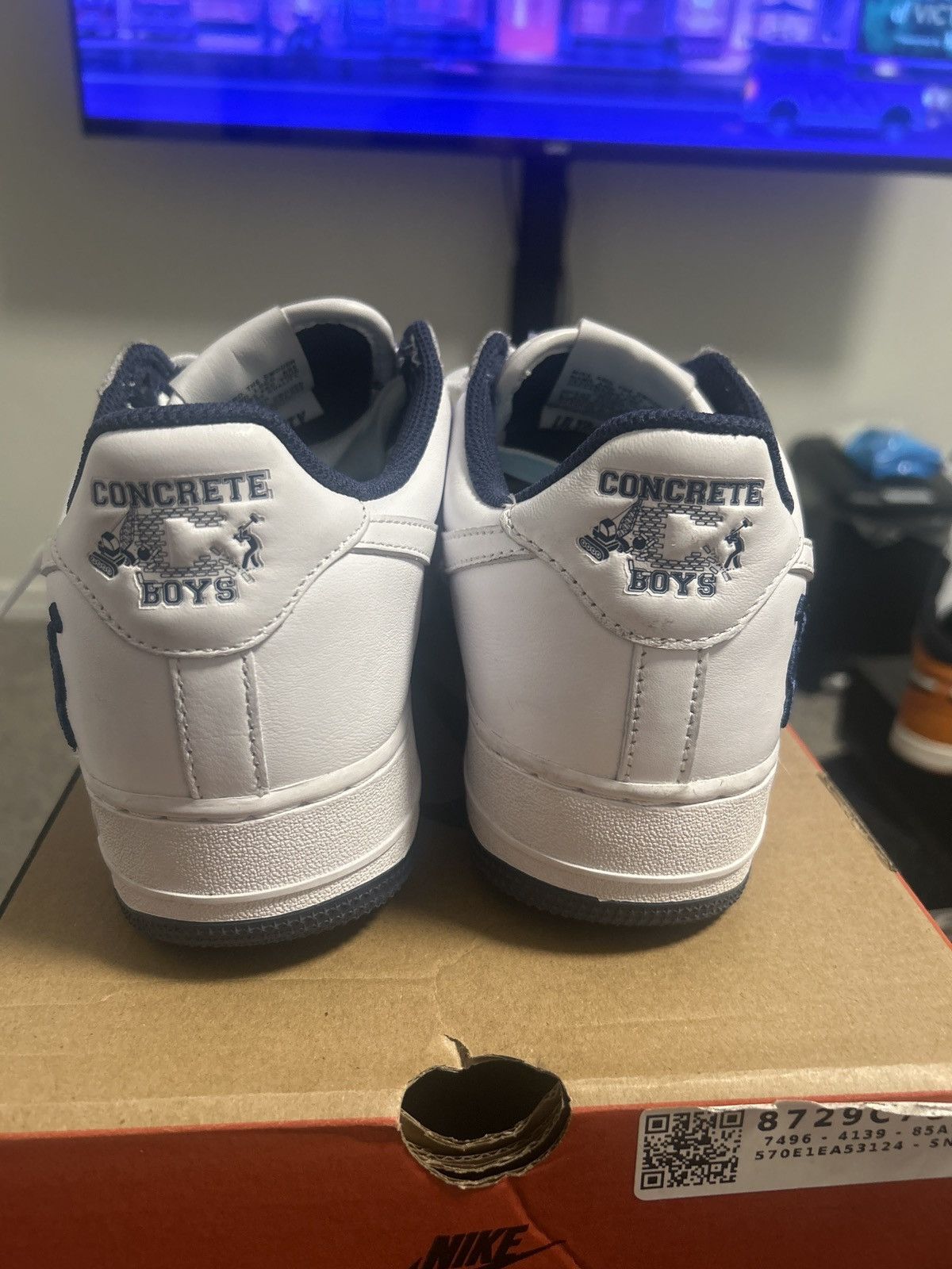 Nike Air Force 1 X Lil yachty “Concrete Boys White/Navy” (2024) Size US 10 / EU 43 - 1 Thumbnail