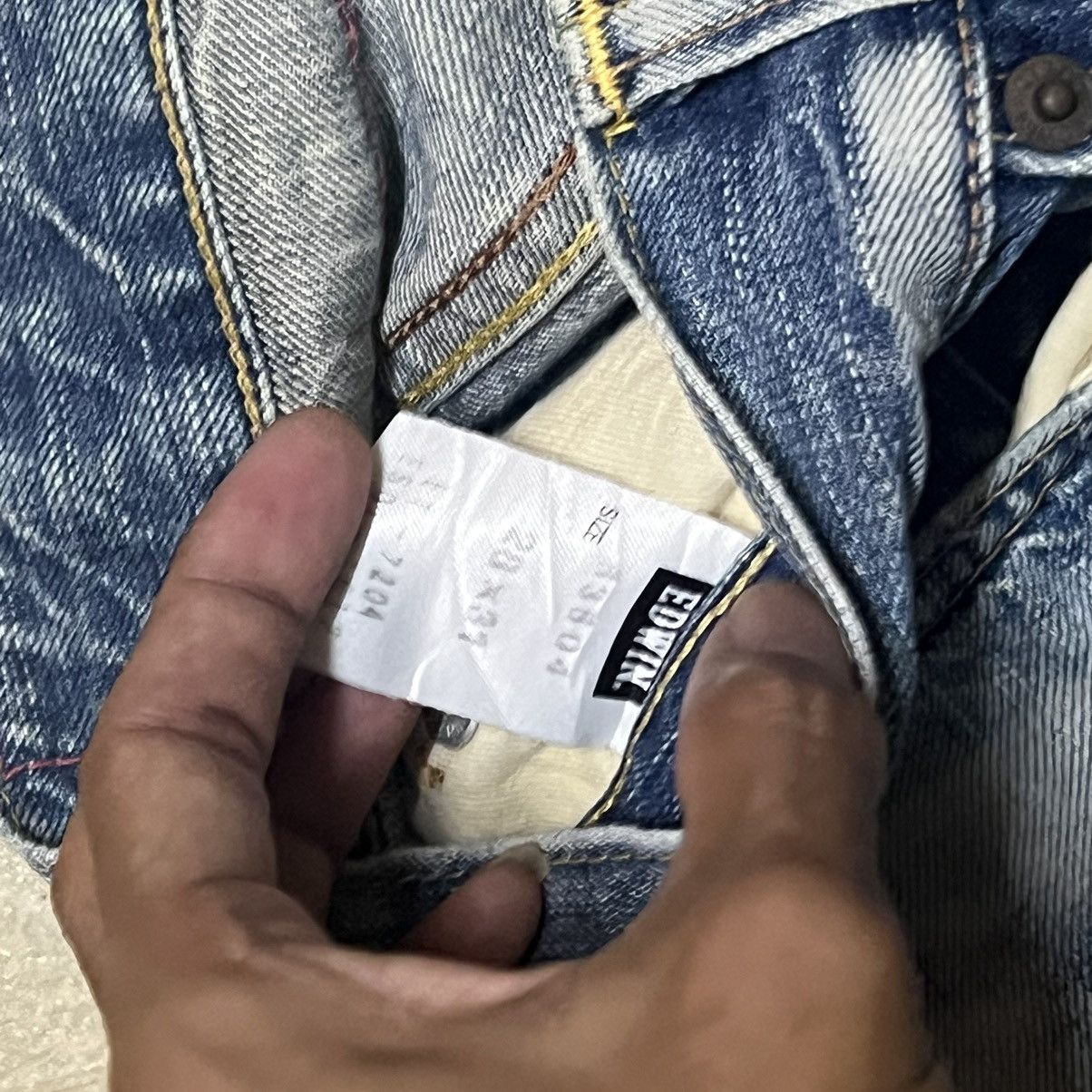Edwin Edwin Distressed Design Denim Jeans Size US 29 - 6 Thumbnail