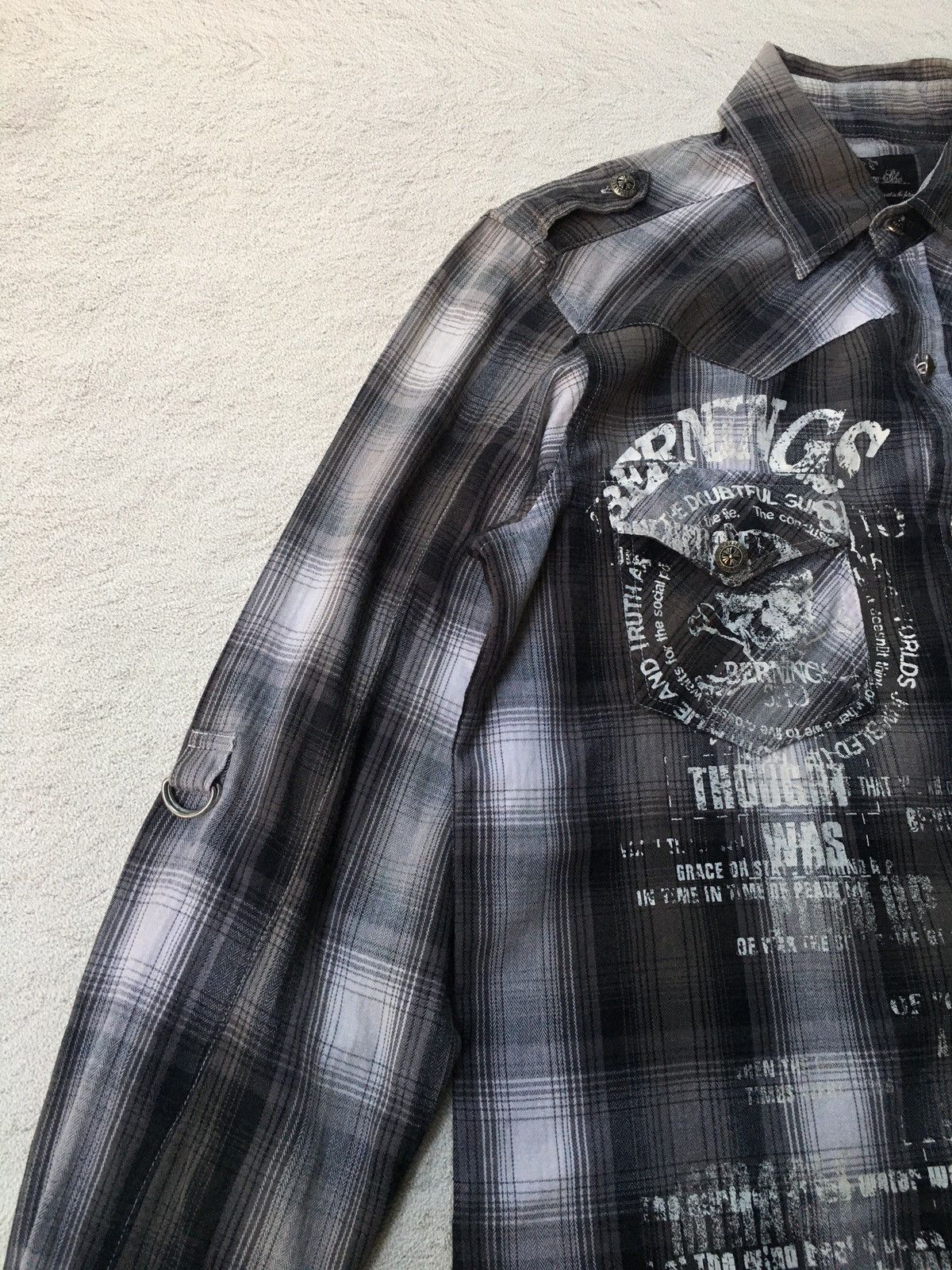 If Six Was Nine Y2K Bernings-Sho Poem Button Shirt Size US M / EU 48-50 / 2 - 4 Thumbnail