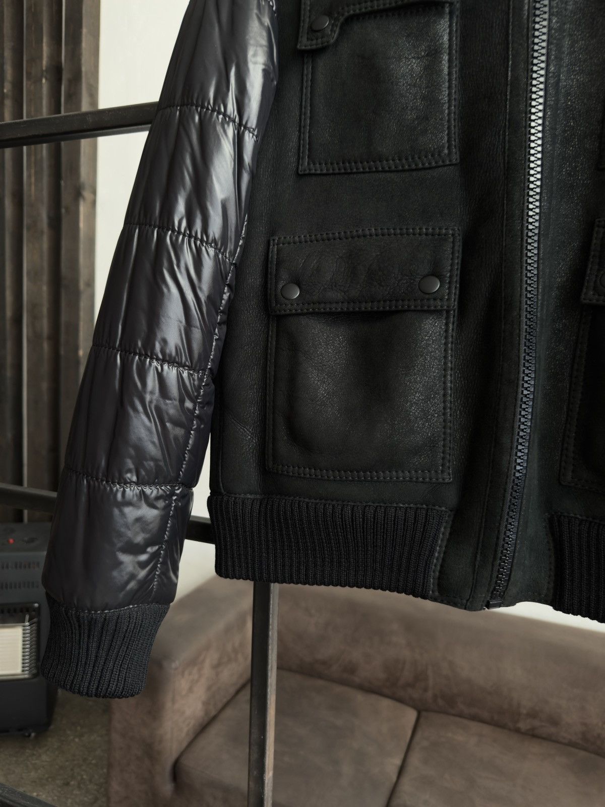 Dior Dior Leather Shearling Jacket FW07 Navigate Hedi Slimane Size US L / EU 52-54 / 3 - 10 Thumbnail