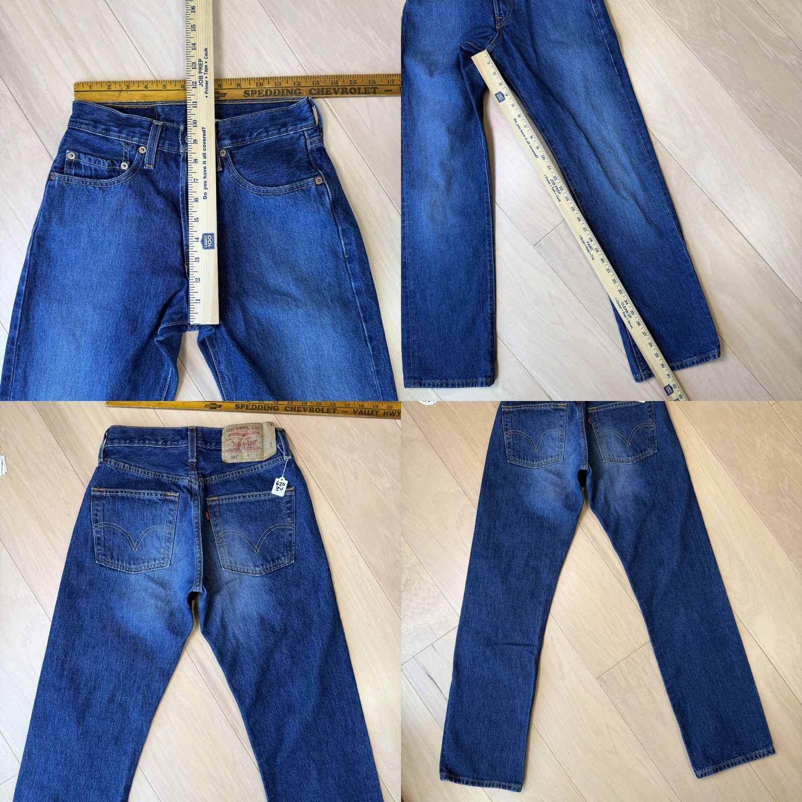 Levi's Vintage Levis 501 Jeans 25 Blue Straight Denim For Women 90s Cowboy Western Logo Button 5-Pocket Mens Boy? Size 42" / US 20 - 8 Thumbnail