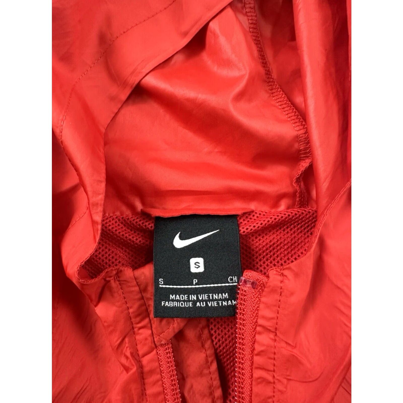 Nike Nike Jacket Womens Small Red Full Zip Hooded Rain Windbreaker La Salle College Womens Size S / US 4 / IT 40 - 4 Thumbnail