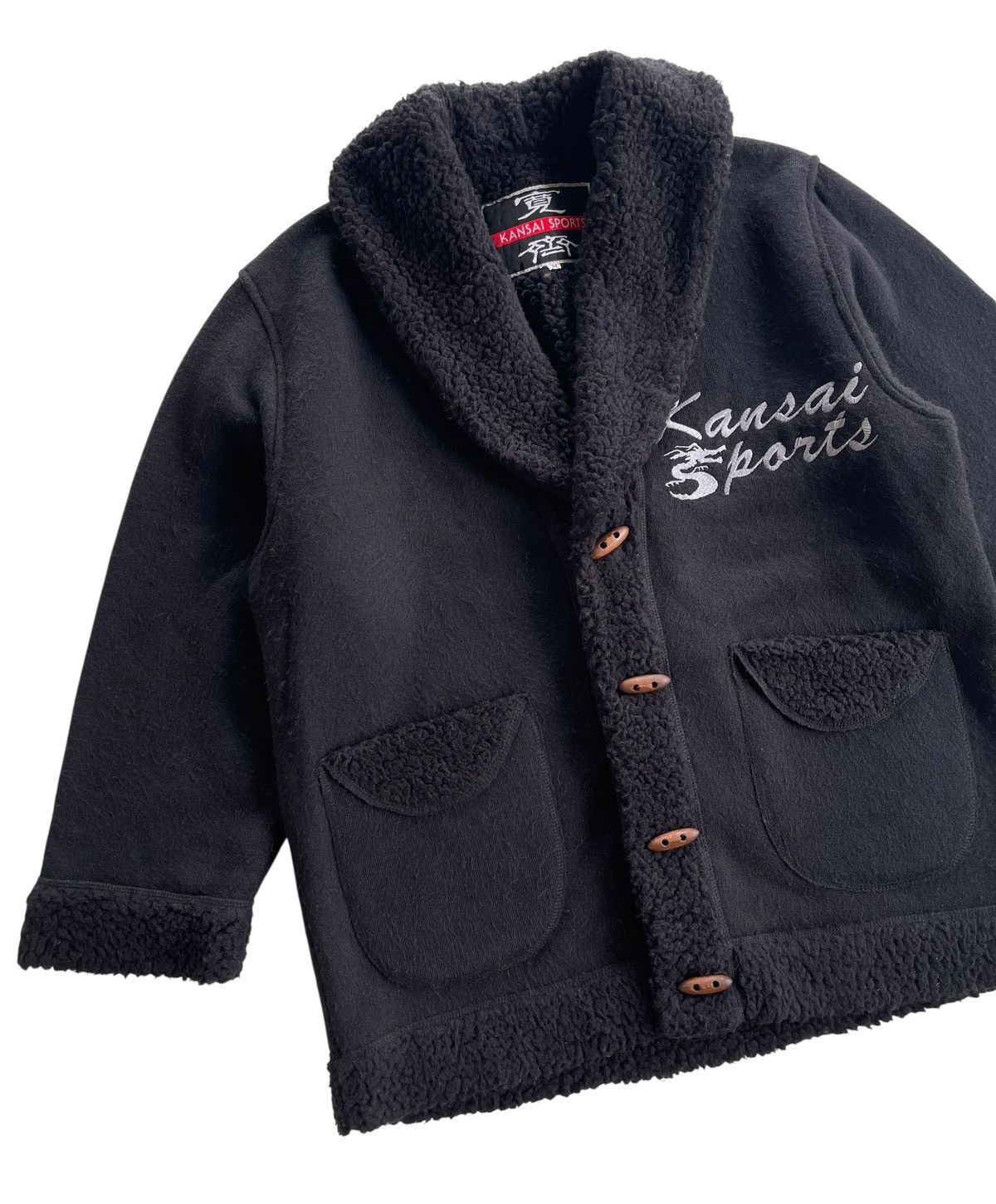 Kansai Yamamoto Vtg Kansai Sports Japan Sherpa Jacket Size US M / EU 48-50 / 2 - 5 Thumbnail