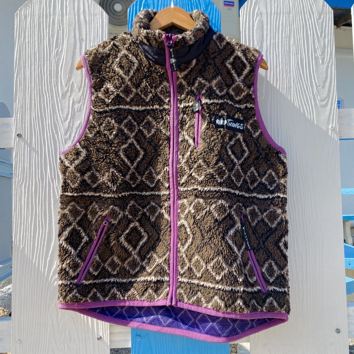 Vintage Wild Things Fleece Sherpa vest