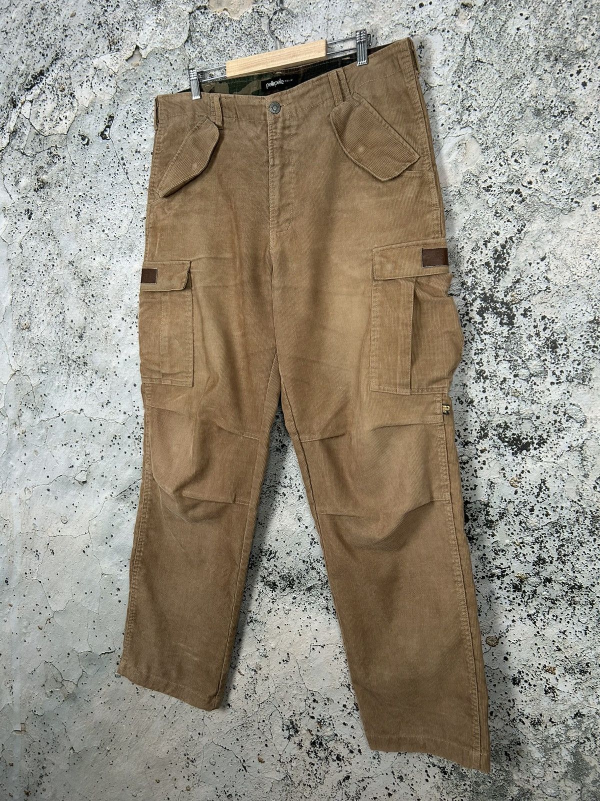 Pelle Pelle Pelle Pelle Vintage Baggy Cargo Corduroy Pants 90s Rap Rare Size US 33 - 2 Thumbnail