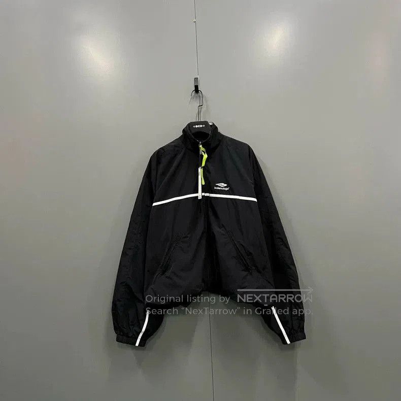 Balenciaga Balenciaga Black Embroidered Logo Jacket. Size US XS / EU 42 / 0 - 1 Thumbnail