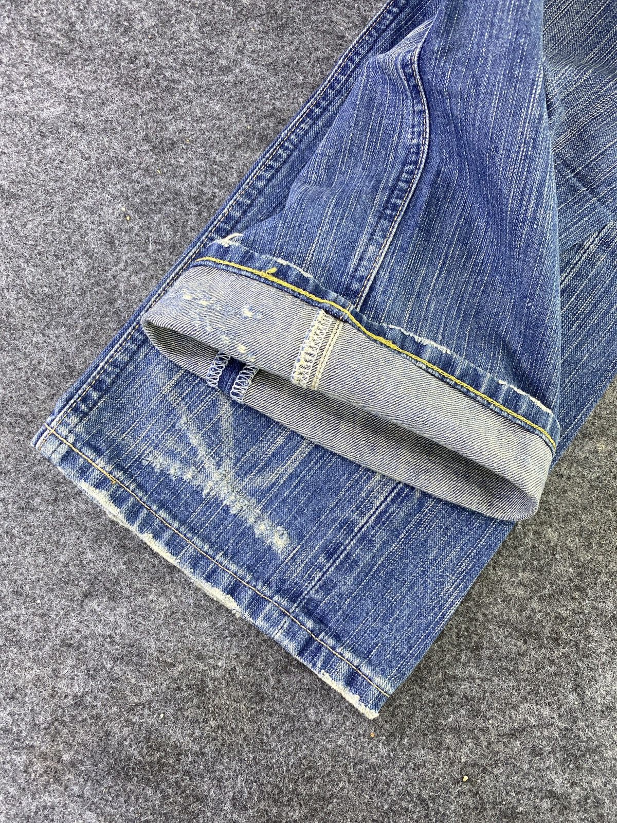 Edwin Edwin Blue Trip 503 Distress Blue Wash Denim - J863 Size US 34 / EU 50 - 12 Thumbnail
