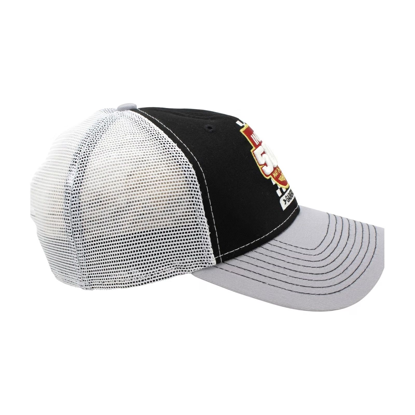 Vintage Indy 500 Mens two-tone Trucker Hat, blkgray, One Size Size ONE SIZE - 3 Thumbnail