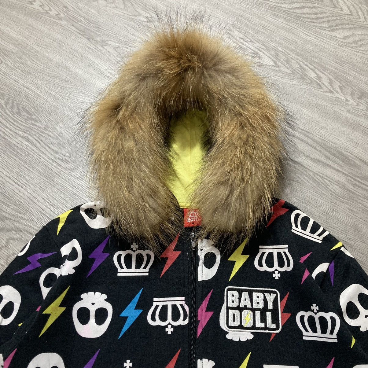 Hysteric Glamour 2000s Baby Doll All Over Print Logo Fur Ziphoodie Black Lgb Size US M / EU 48-50 / 2 - 3 Thumbnail