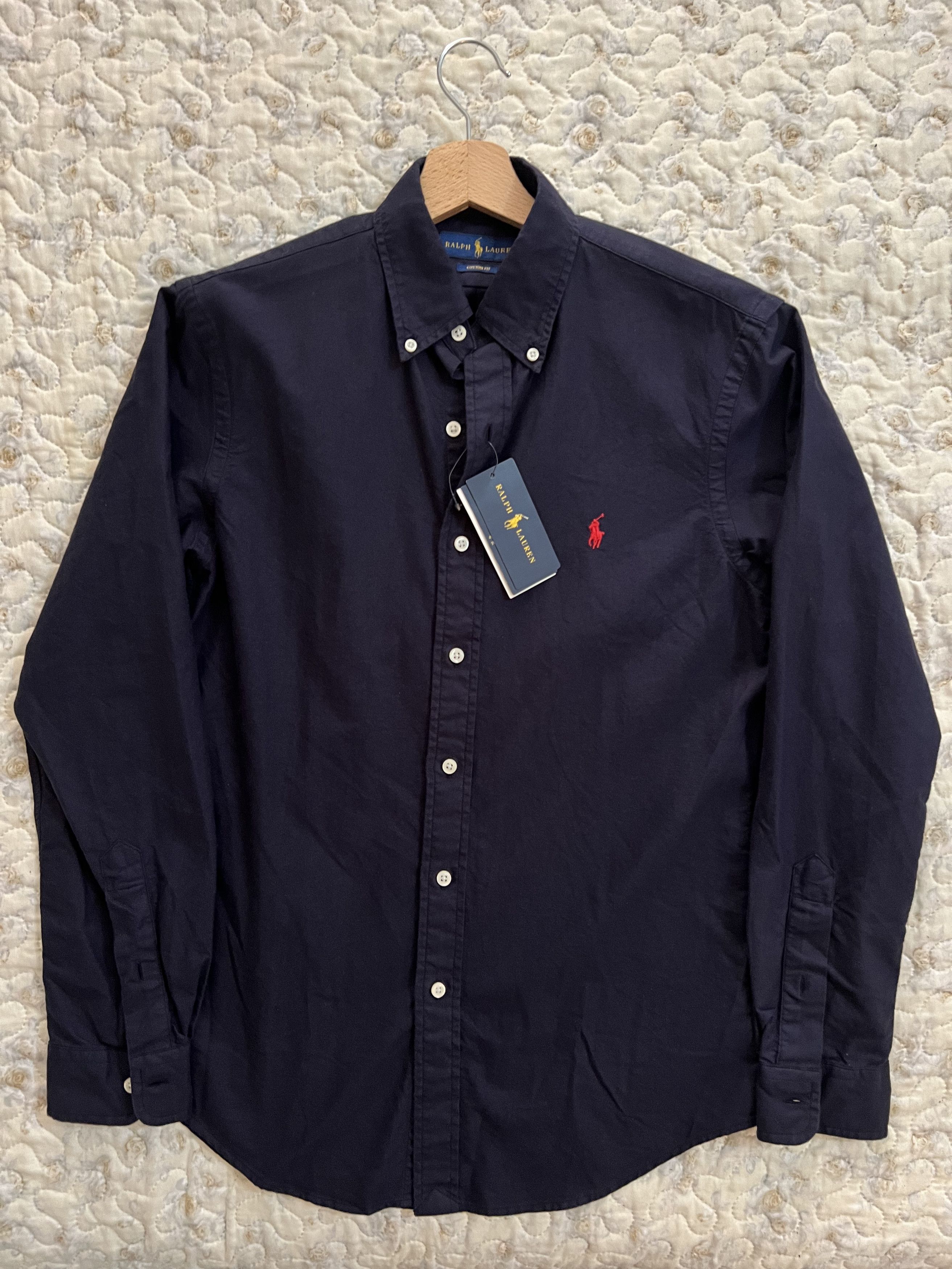 Polo Ralph Lauren Polo Ralph Lauren shirt custom fit navy red Oxford stretch Size US S / EU 44-46 / 1 - 16 Thumbnail