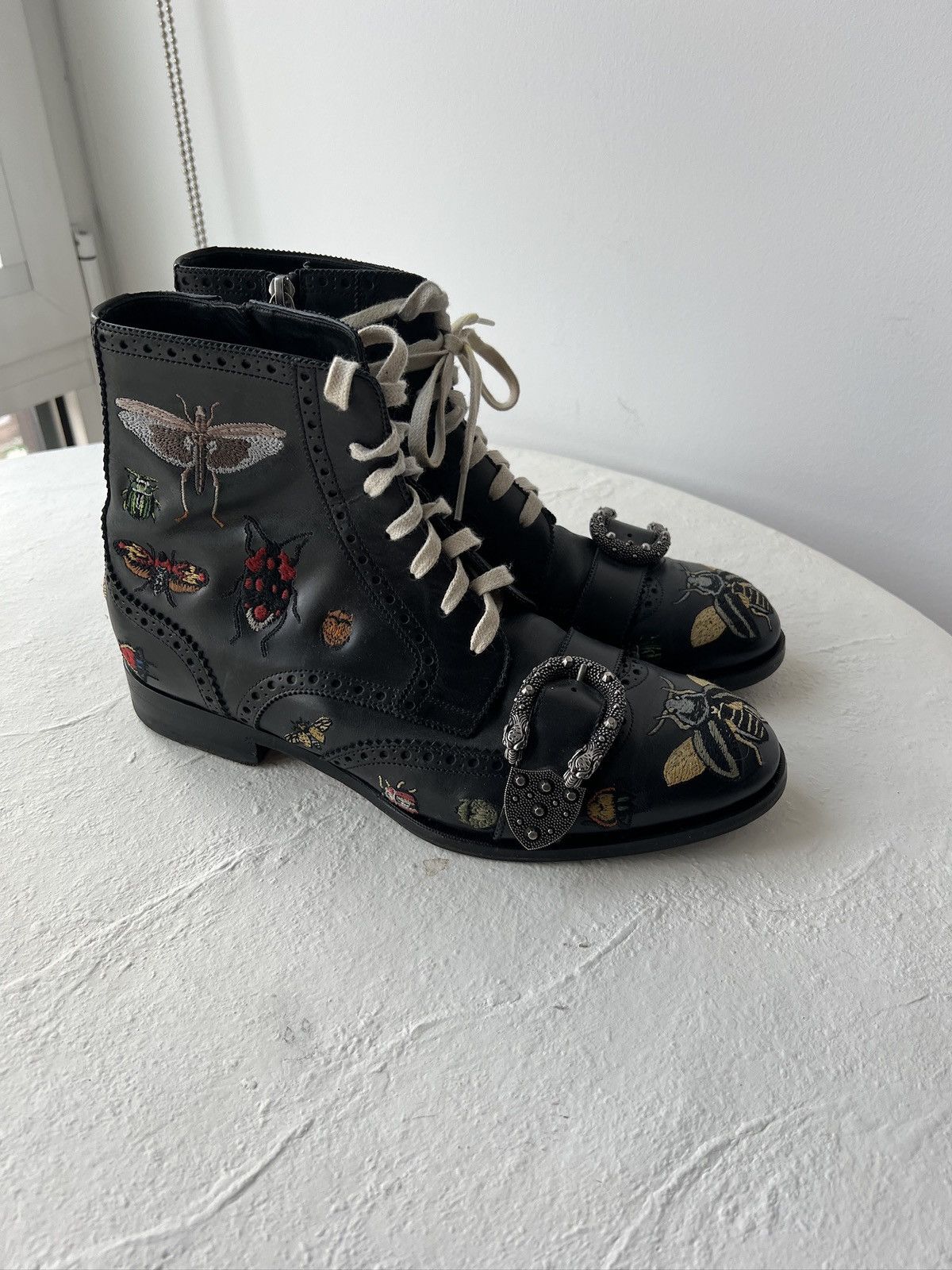 Gucci Gucci Embroidered Leather Size US 9 / EU 42 - 4 Thumbnail