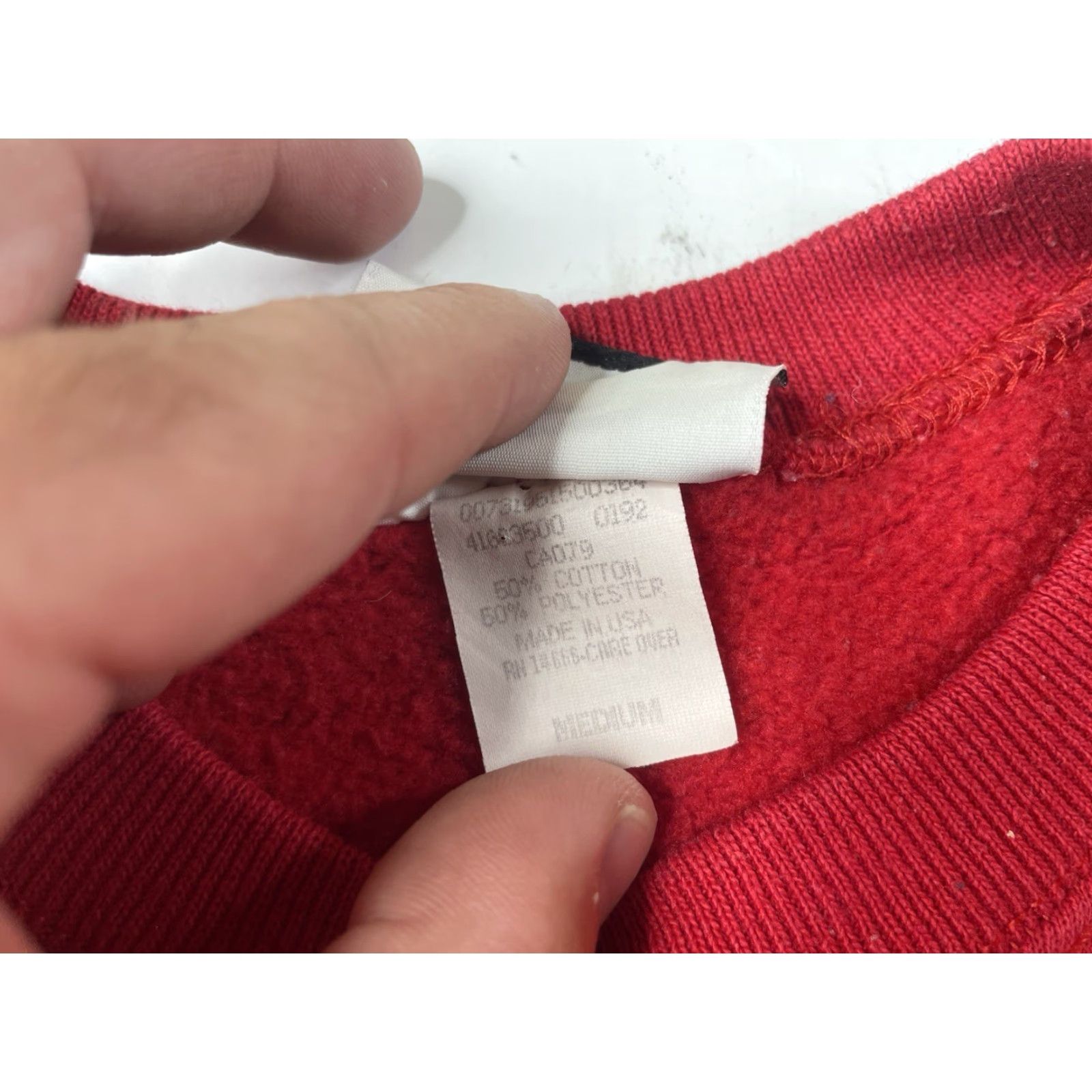 Lee VINTAGE Lee USA Sweatshirt Men M Red Pullover Crewneck Graphic Print Court of New York State Size US M / EU 48-50 / 2 - 4 Thumbnail