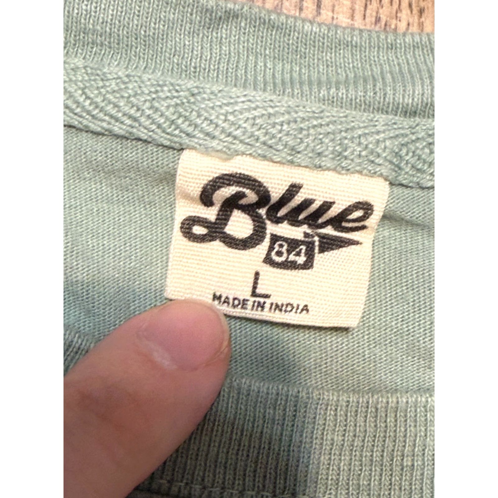 Vintage Blue Shirt Womens L Green White Short Sleeve "The Drake Real Chicago" Size L / US 10 / IT 46 - 6 Thumbnail