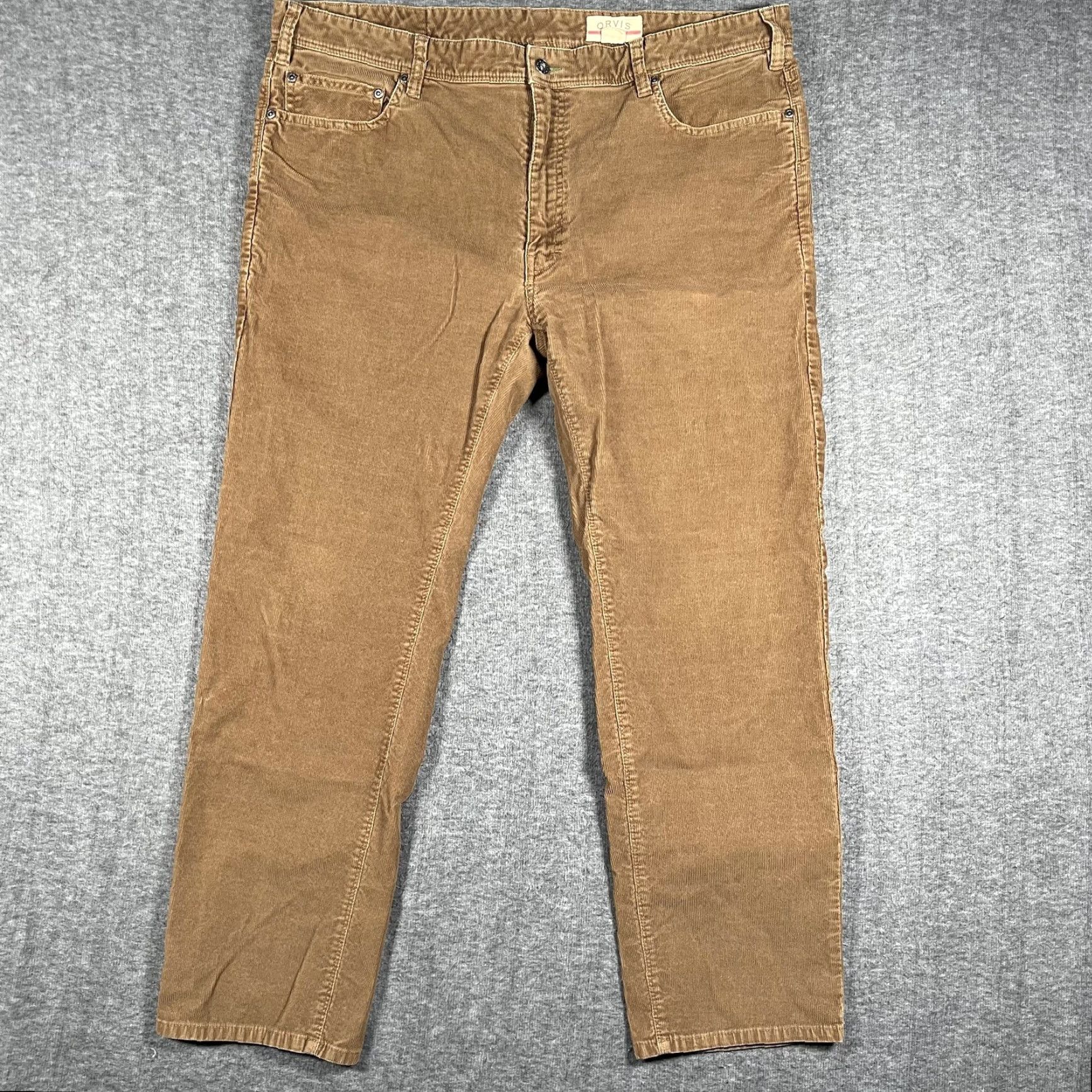 Orvis Orvis Pants Mens 42x30 Brown Corduroy Five Pocket Stretch Casual Workwear Size US 42 / EU 58 - 2 Thumbnail