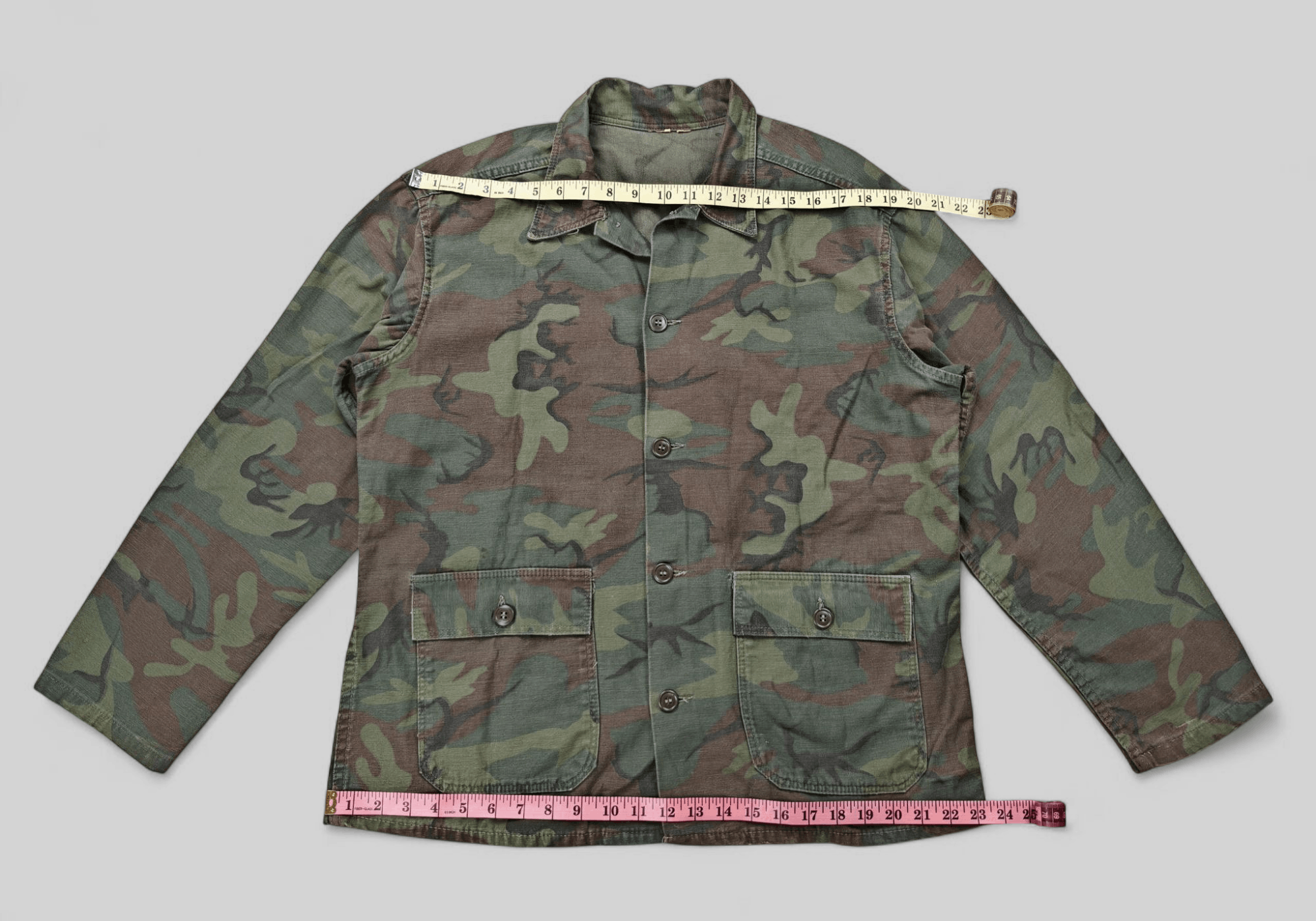 Vintage Vintage 1950s Experimental ERDL Camo Work Jacket Size US L / EU 52-54 / 3 - 4 Thumbnail