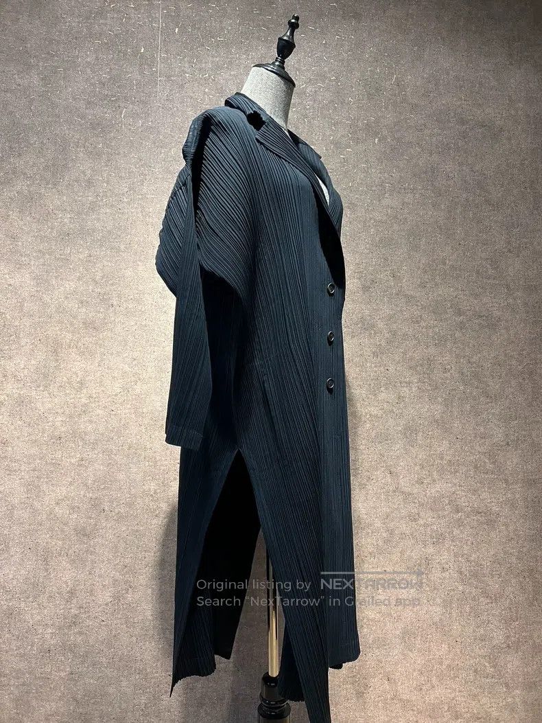 Issey Miyake Issey Miyake Long Pleated Trench Coat Size M / US 6-8 / IT 42-44 - 3 Thumbnail