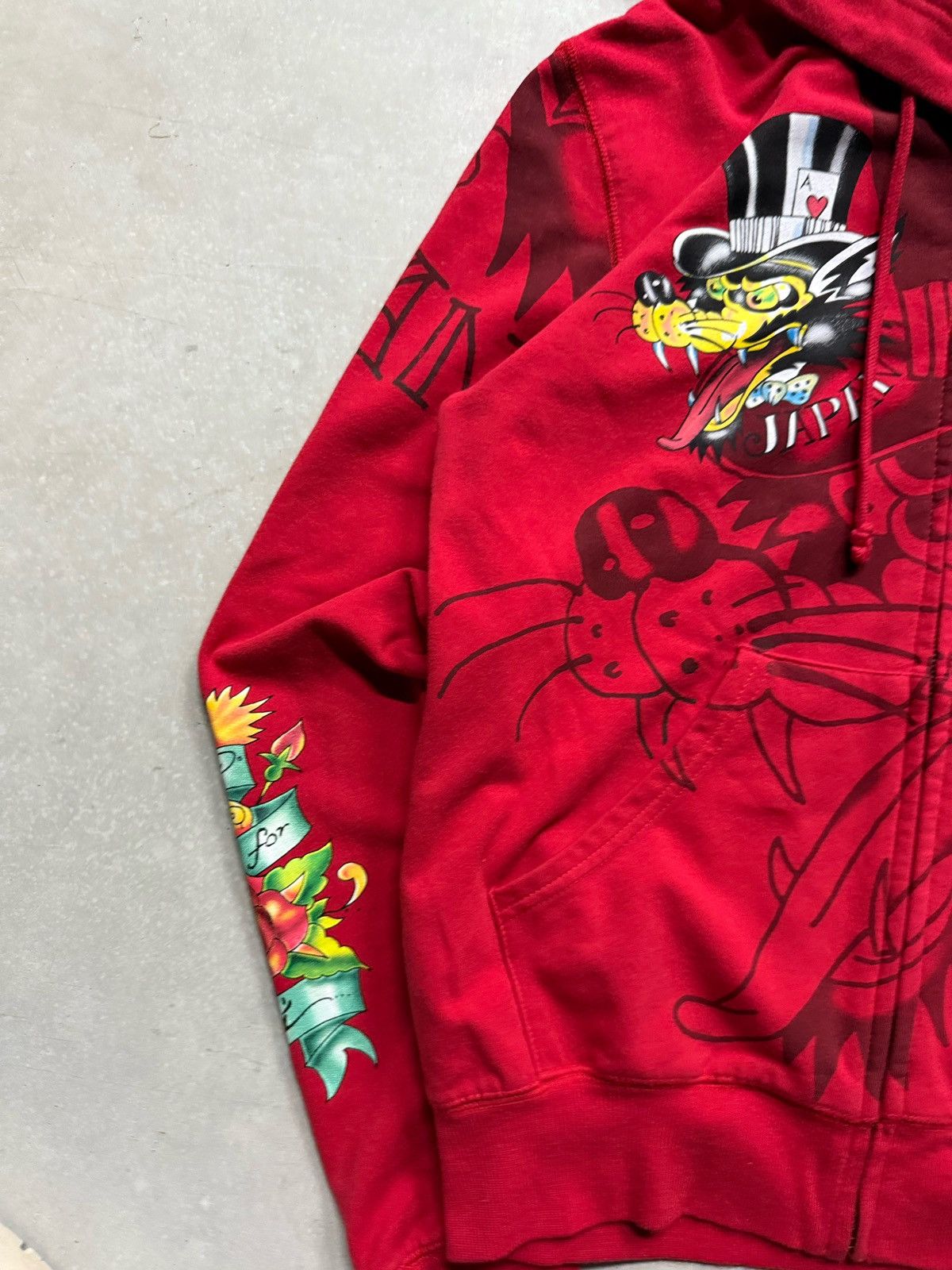 Christian Audigier × Ed Hardy × Vintage Vintage Y2K Ed Hardy AOP Japan Zip-up Size M / US 6-8 / IT 42-44 - 4 Thumbnail
