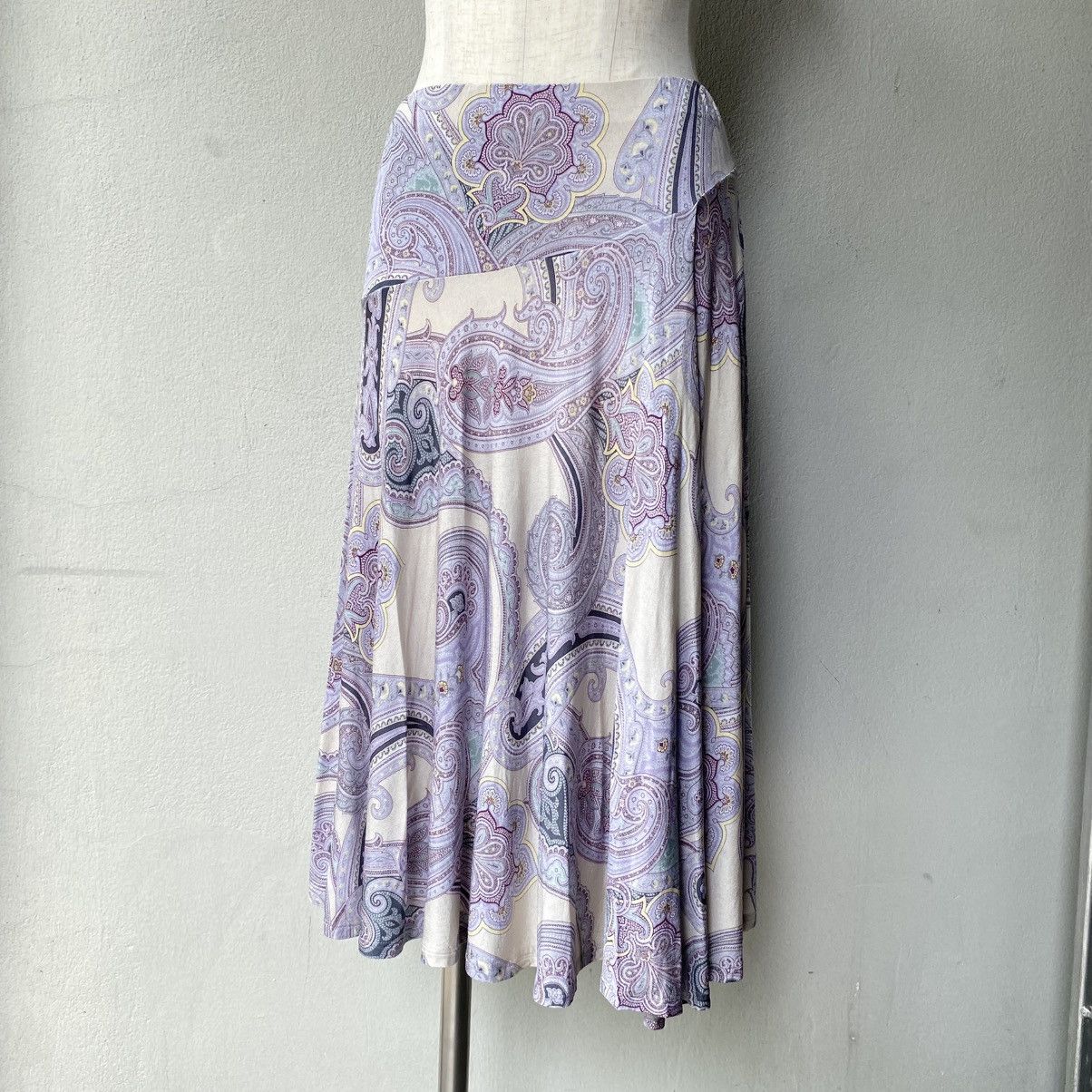 Max Mara Max Mara Paisley Print Flared Skirt Size 30" / US 8 / IT 44 - 19 Thumbnail