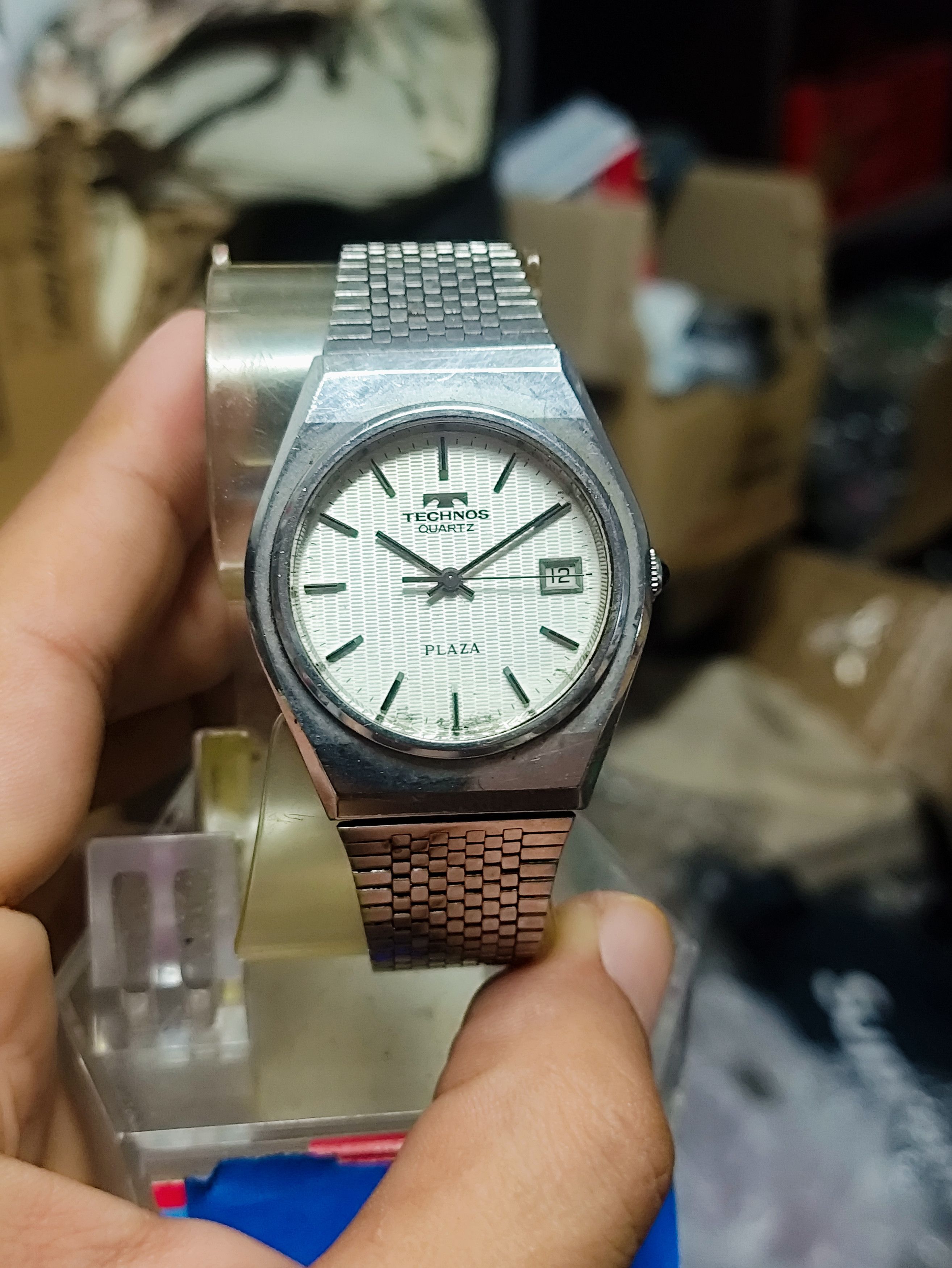 Japanese Brand Vintage Technos plaza Watch Quartz engine Size ONE SIZE - 2 Thumbnail