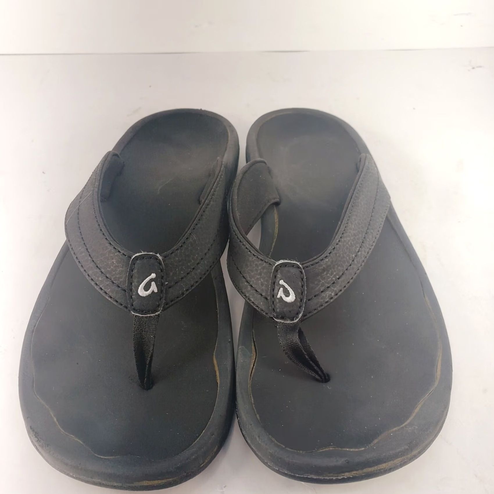Olukai VINTAGE OluKai Women's Sandal Ohana Thong Flip Flop Black Slip On Casual Beach 8 US 38 EU Women Mens? Size US 8 / IT 38 - 3 Thumbnail